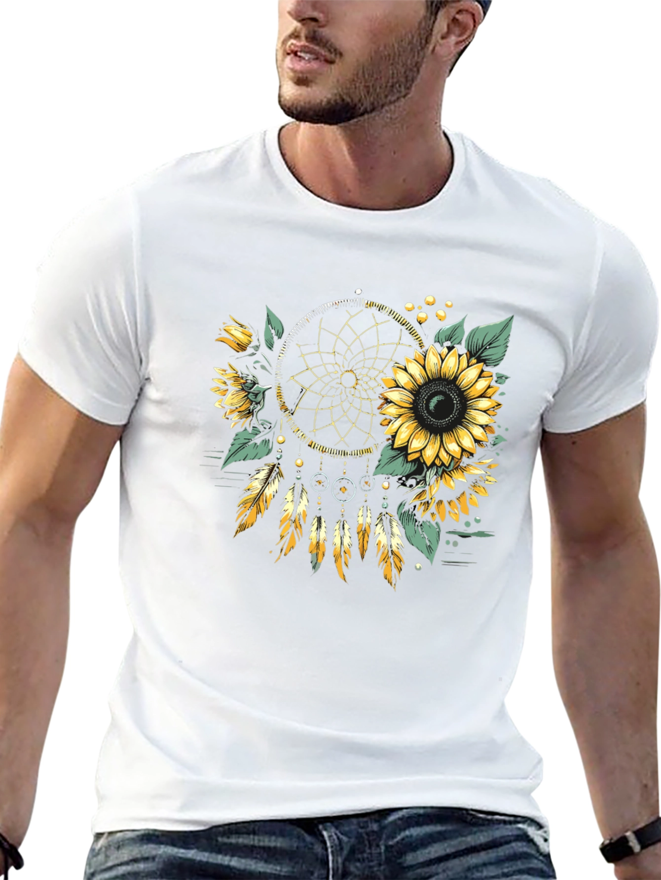 Sunflower Dreamcatcher Graphic Tee