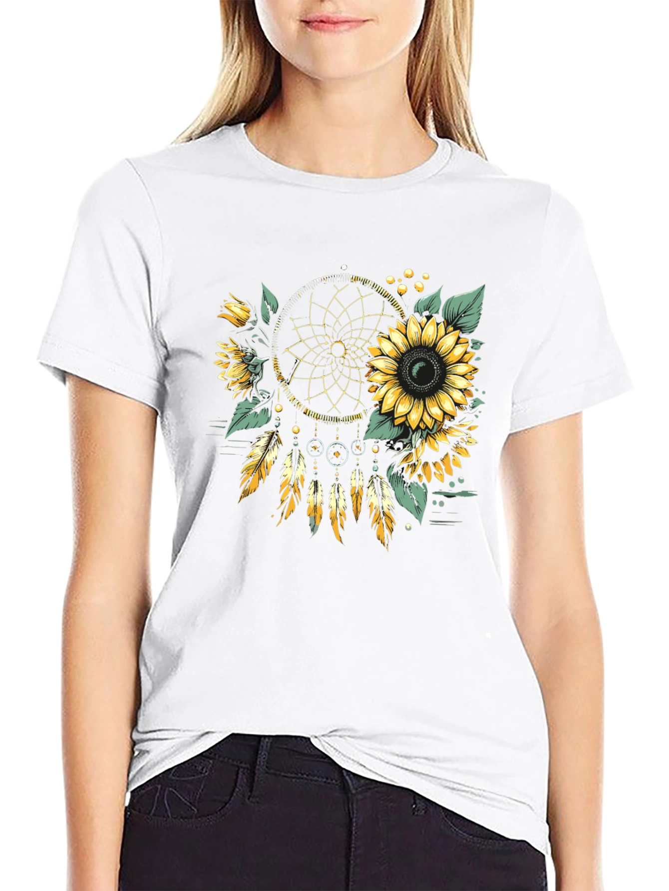 Sunflower Dreamcatcher Graphic Tee