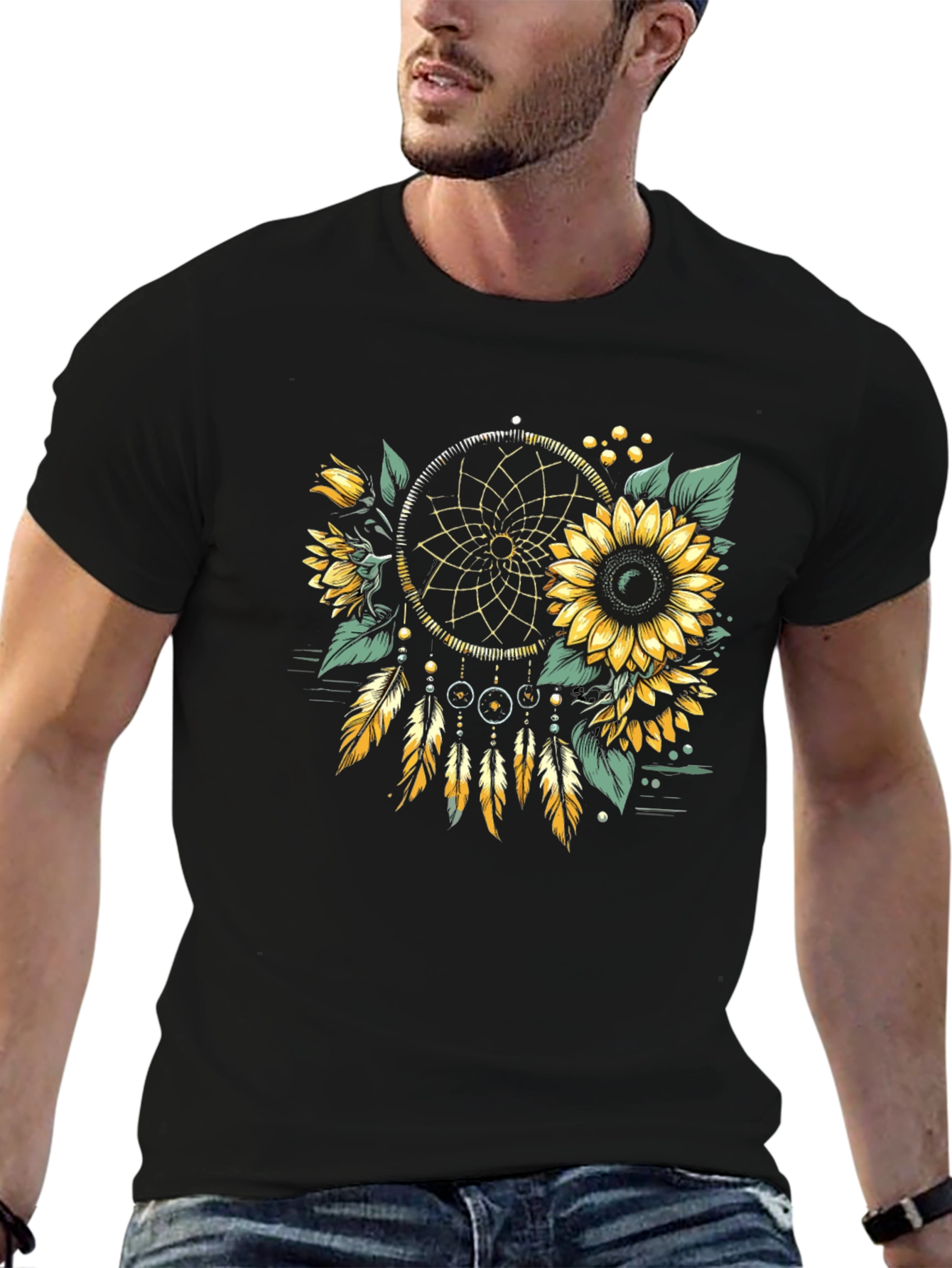 Sunflower Dreamcatcher Graphic Tee