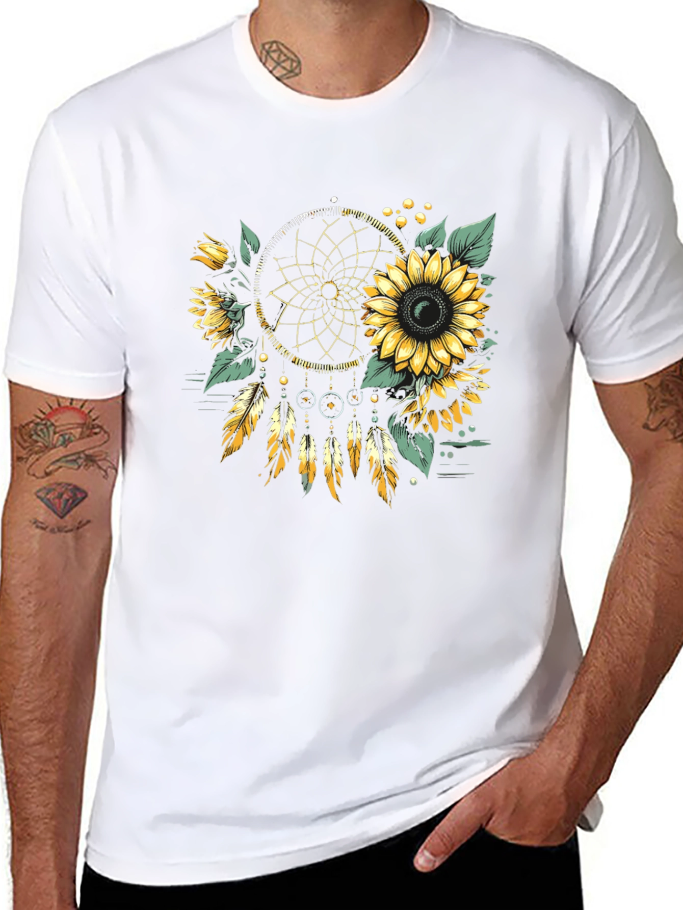 Sunflower Dreamcatcher Graphic Tee