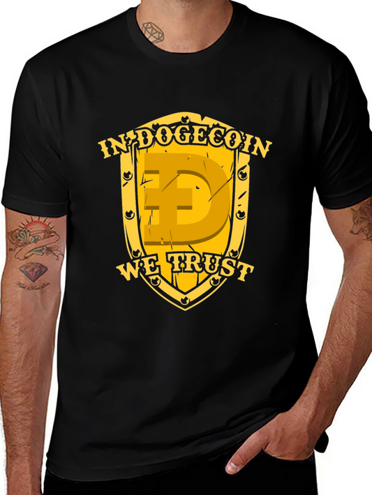 In Dogecoin We Trust Black T-Shirt