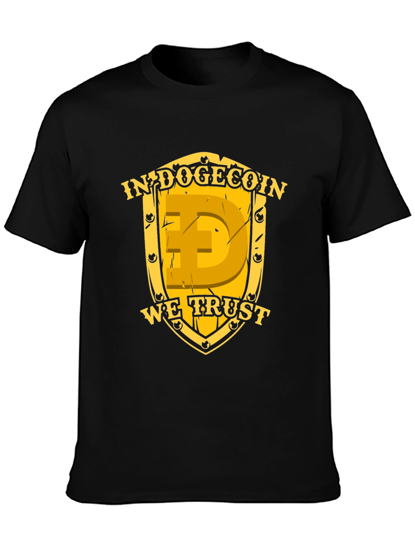 In Dogecoin We Trust Black T-Shirt