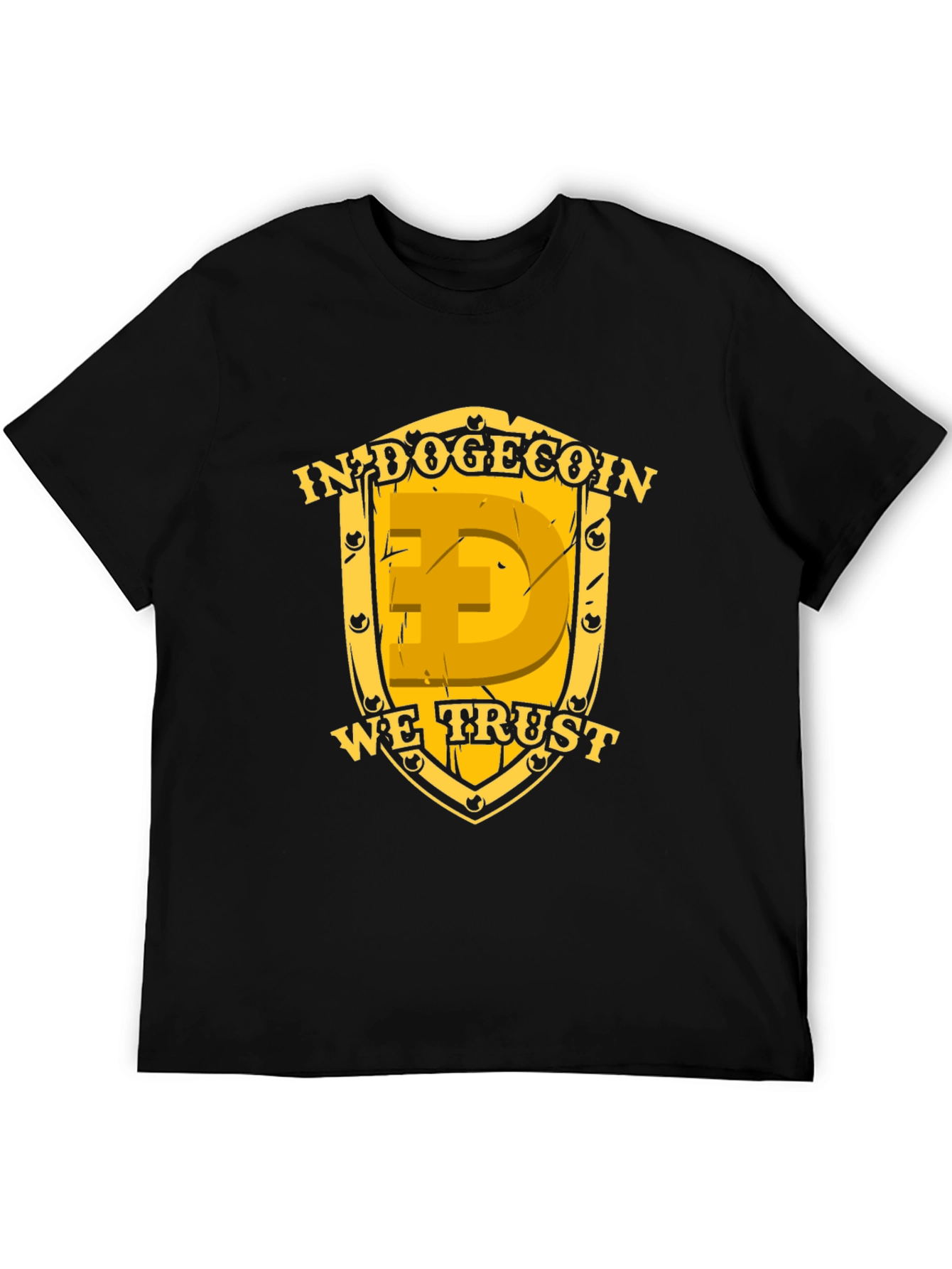 In Dogecoin We Trust Black T-Shirt