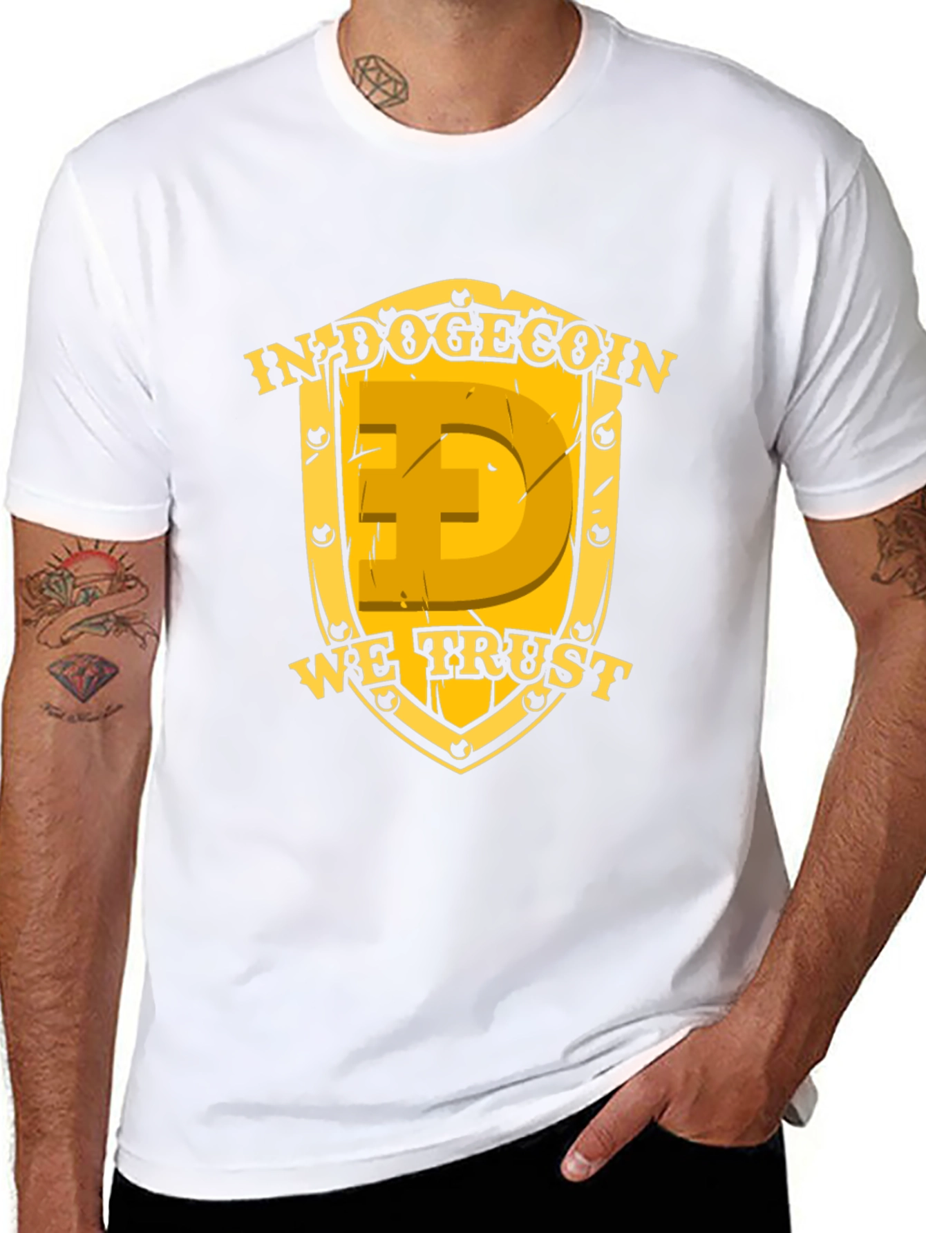 In Dogecoin We Trust Black T-Shirt