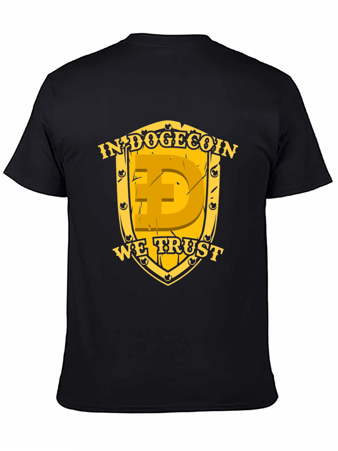 In Dogecoin We Trust Black T-Shirt