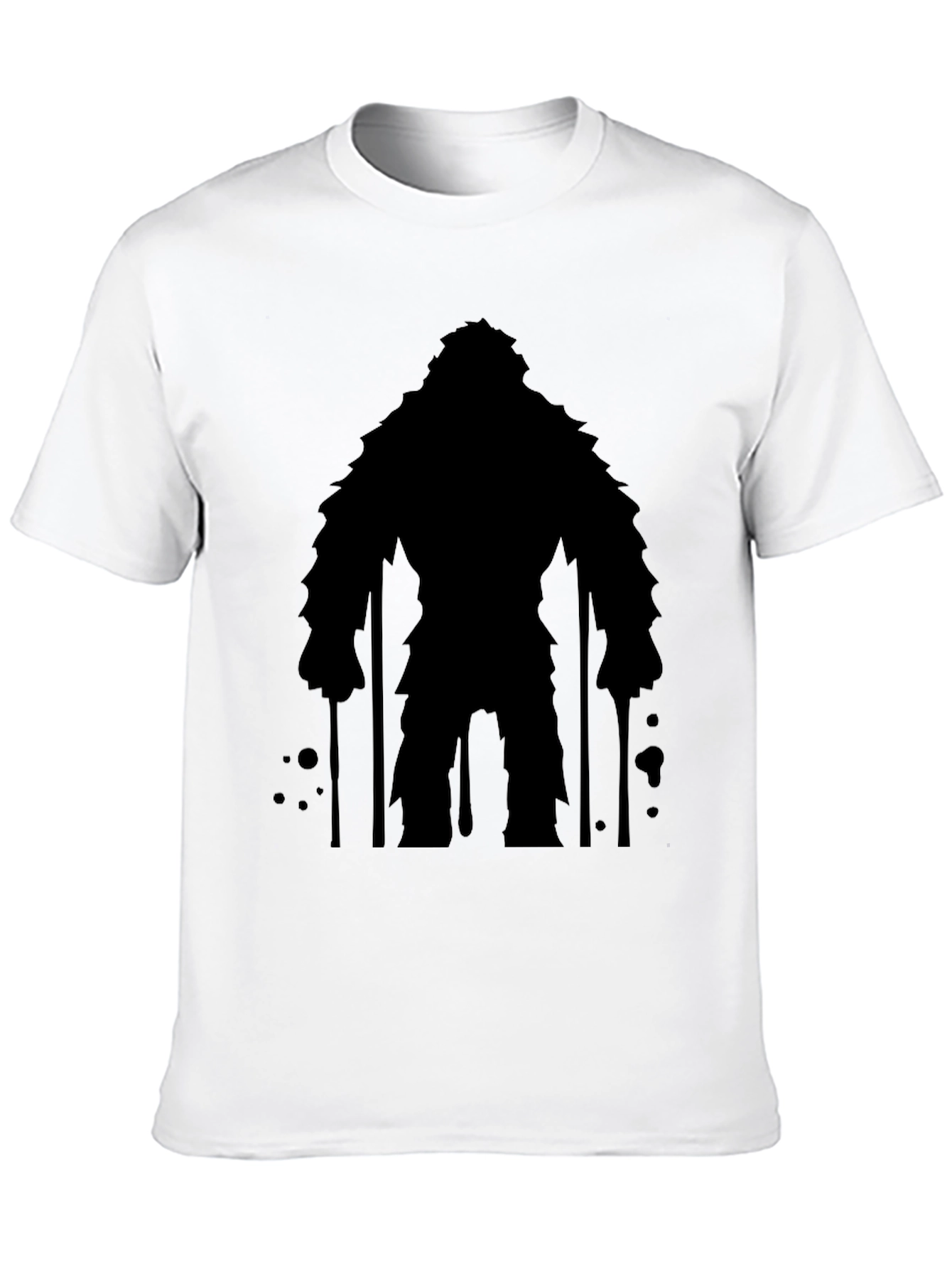 Bigfoot Silhouette Graphic Tee - Mens Black T-Shirt
