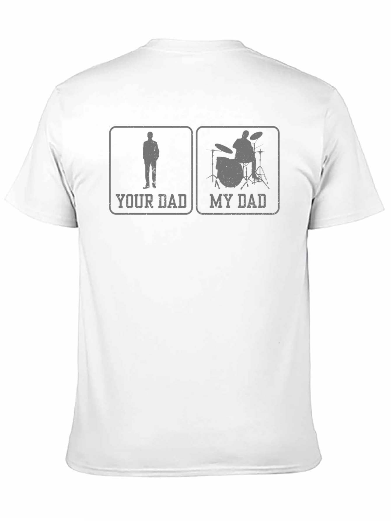 Your Dad My Dad Drummer Graphic Tee - Black