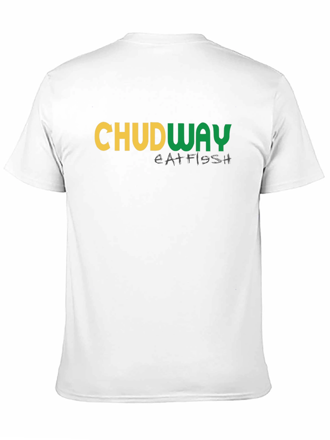 Chudway Eat Fish Graphic T-Shirt - Black