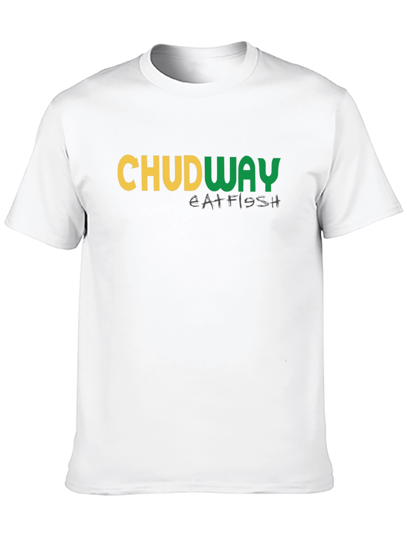 Chudway Eat Fish Graphic T-Shirt - Black