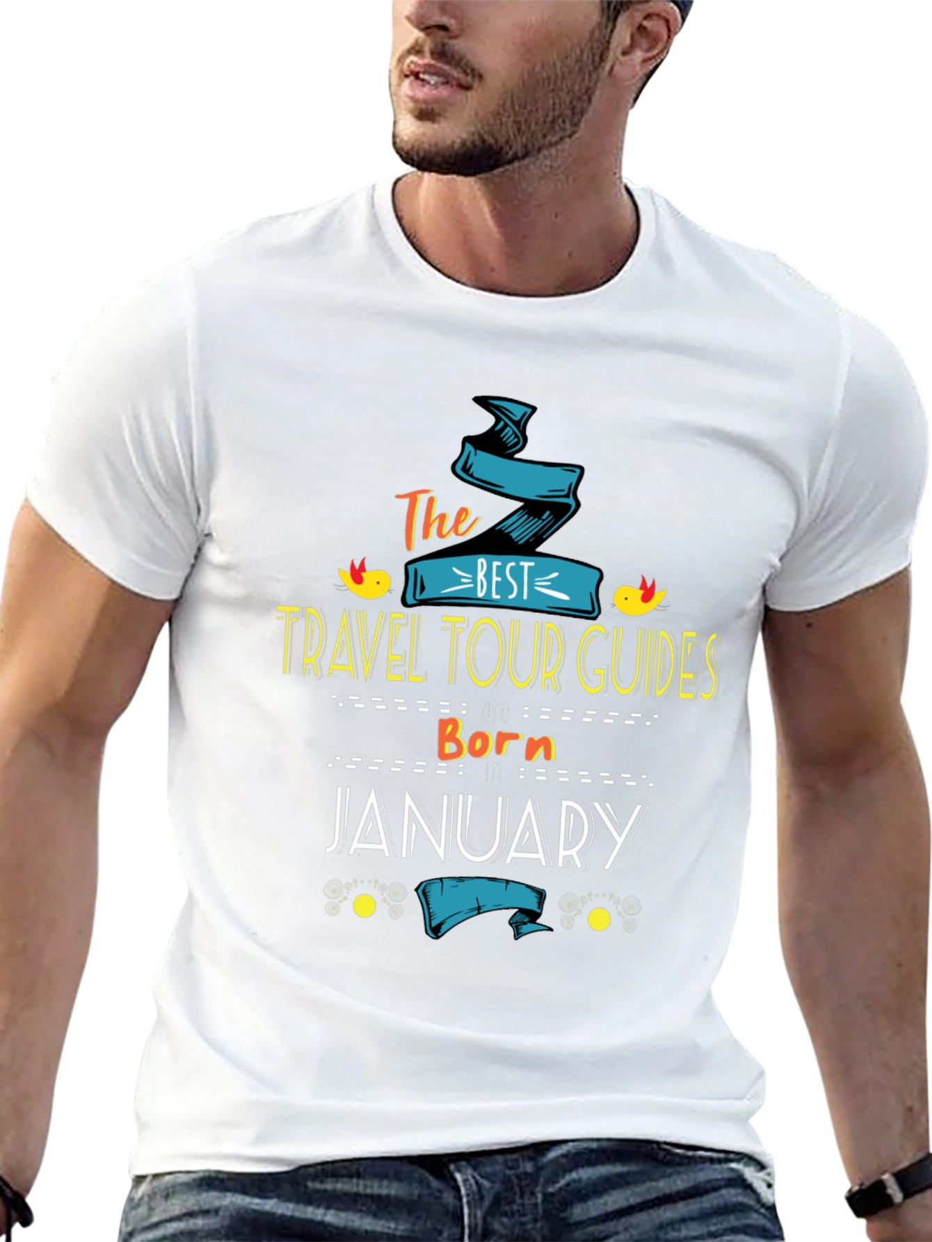 Best Travel Tour Guides Born in January T-Shirt