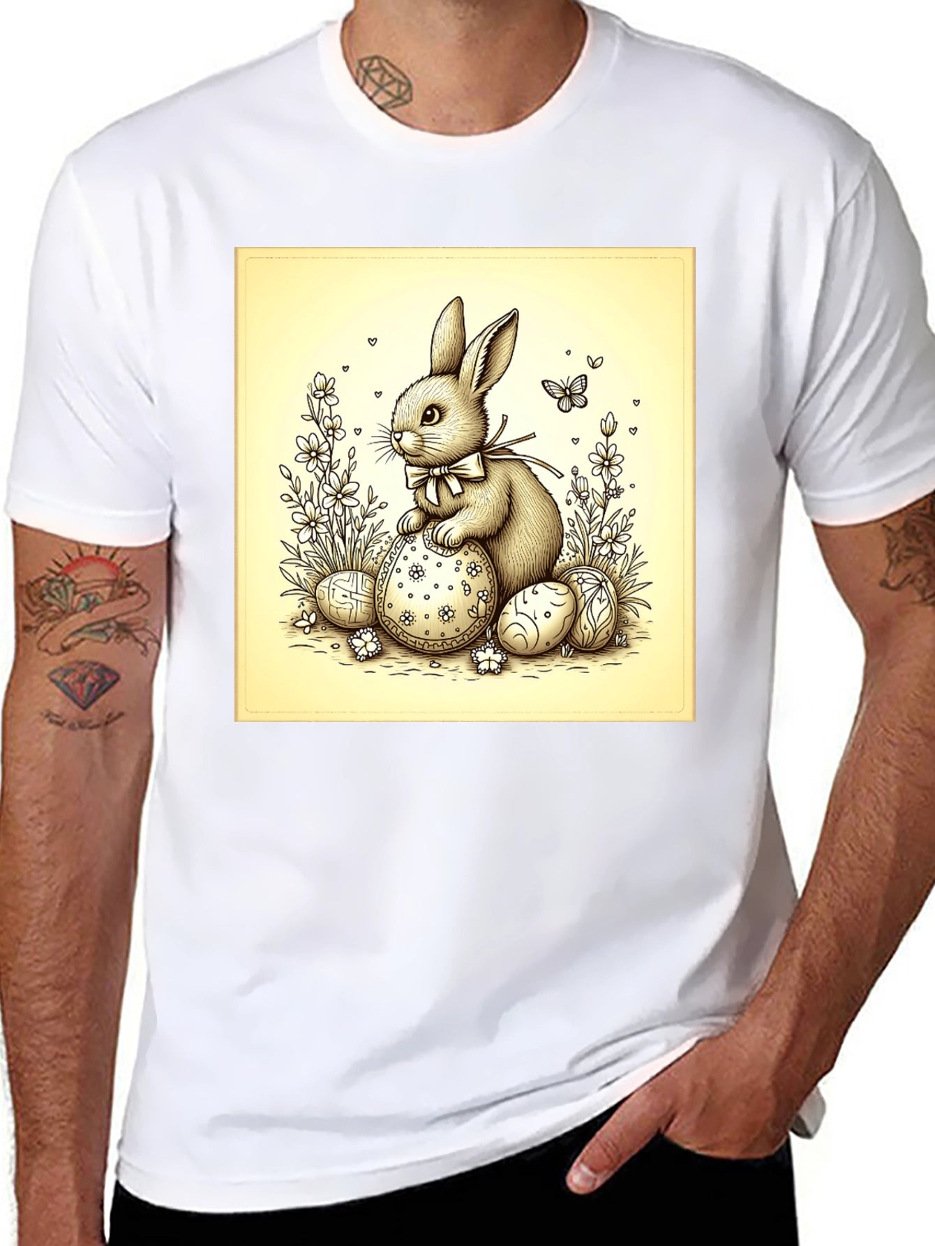Easter Bunny T-Shirt - Cute Rabbit Design