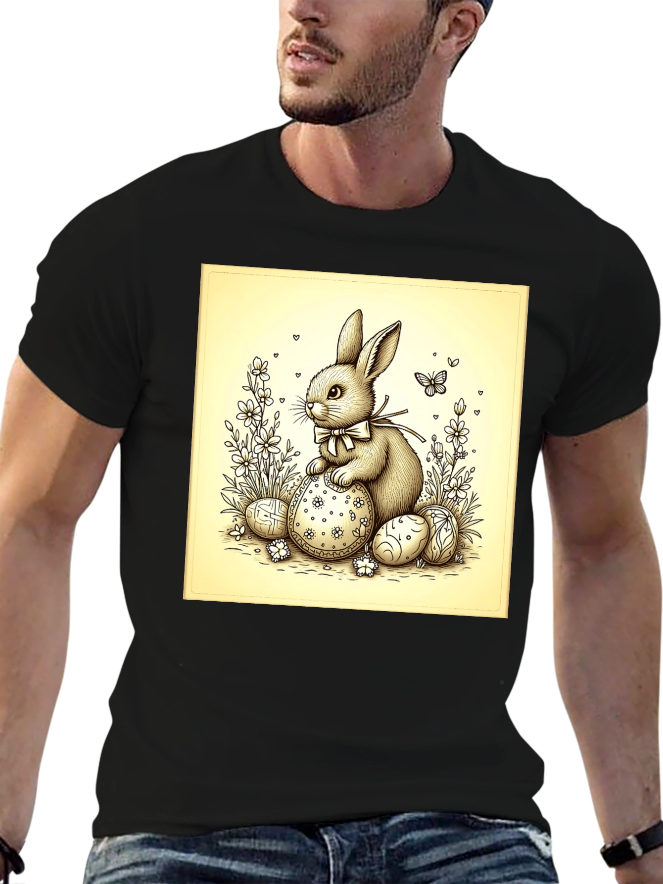 Easter Bunny T-Shirt - Cute Rabbit Design