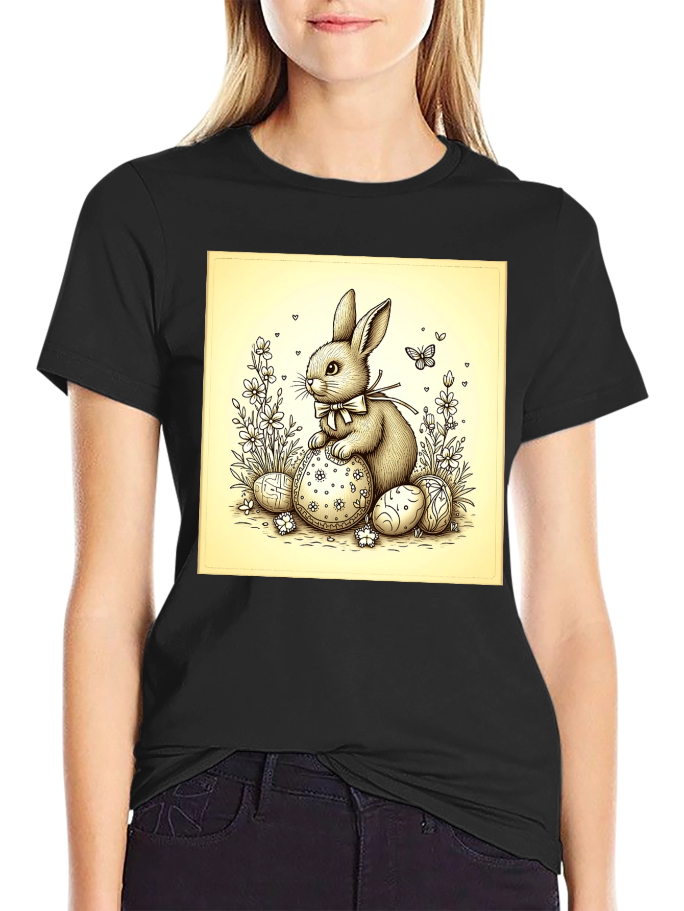 Easter Bunny T-Shirt - Cute Rabbit Design
