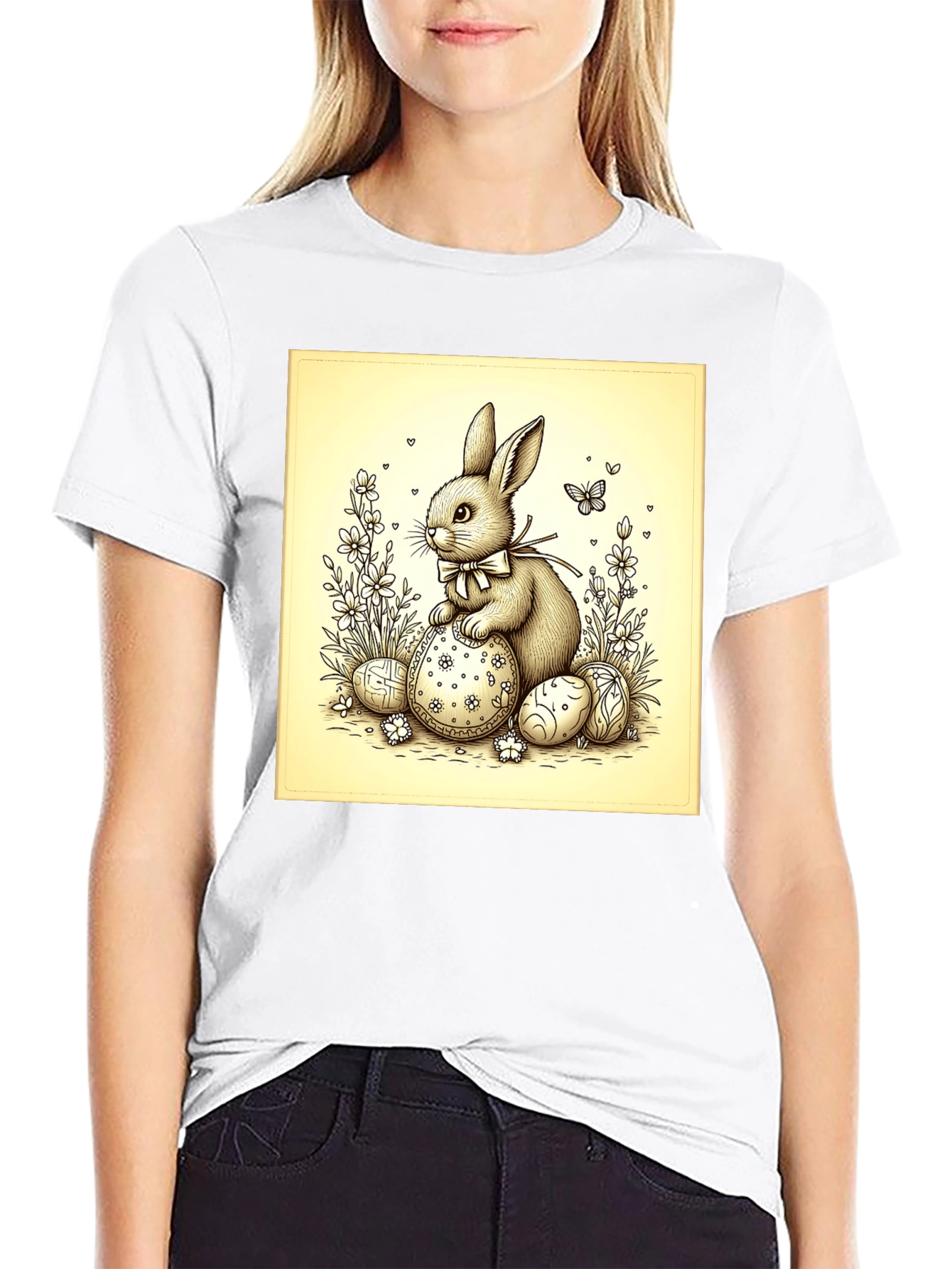 Easter Bunny T-Shirt - Cute Rabbit Design