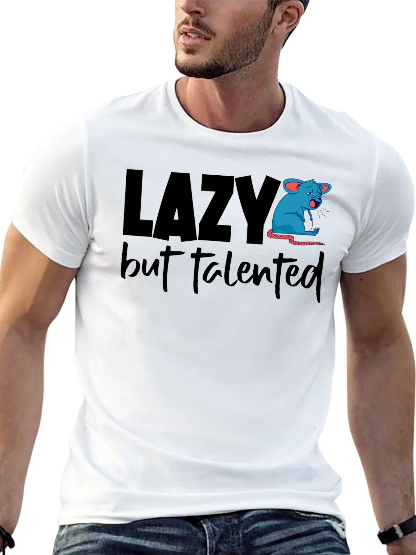 Lazy But Talented Graphic T-Shirt