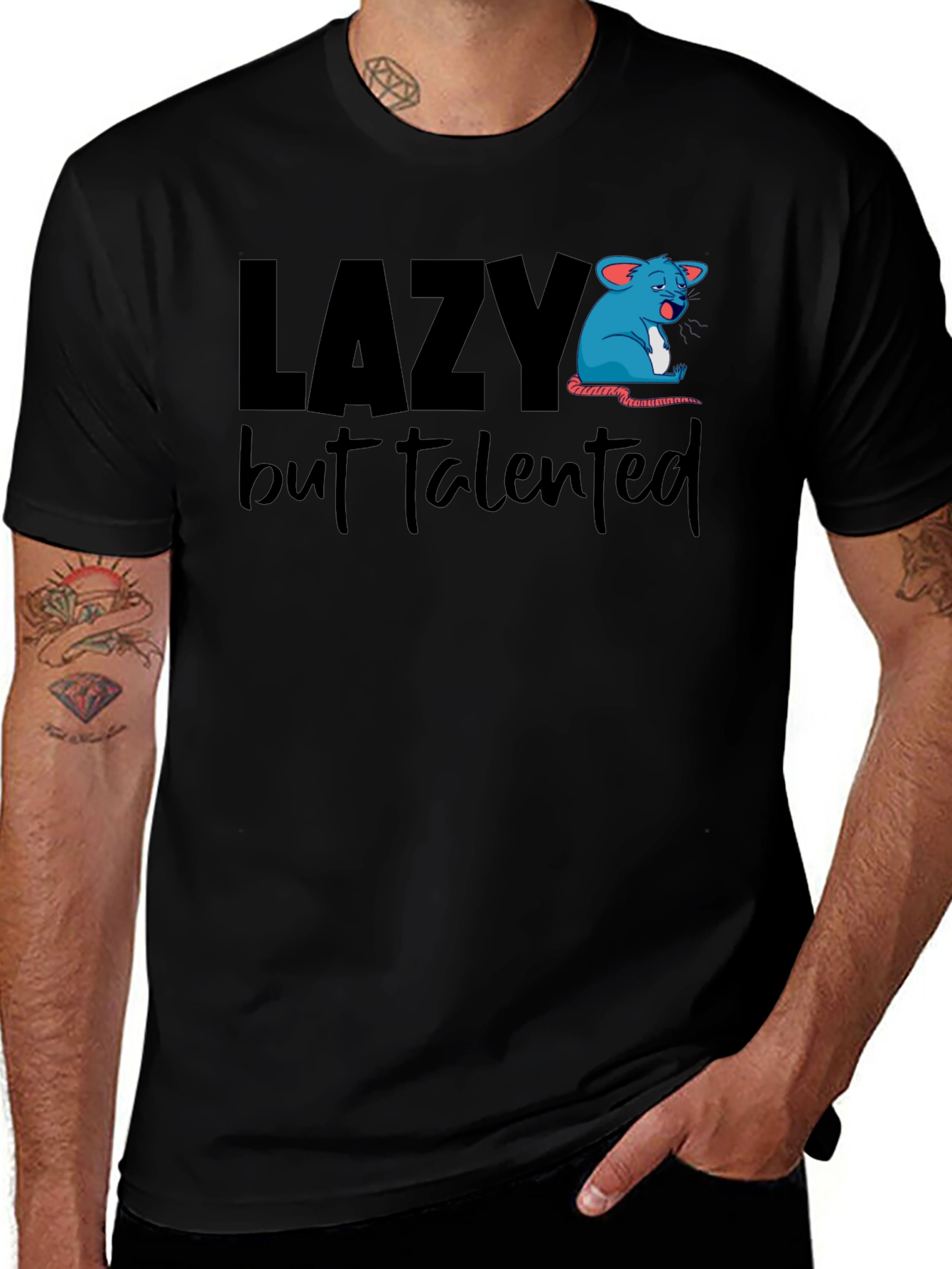 Lazy But Talented Graphic T-Shirt