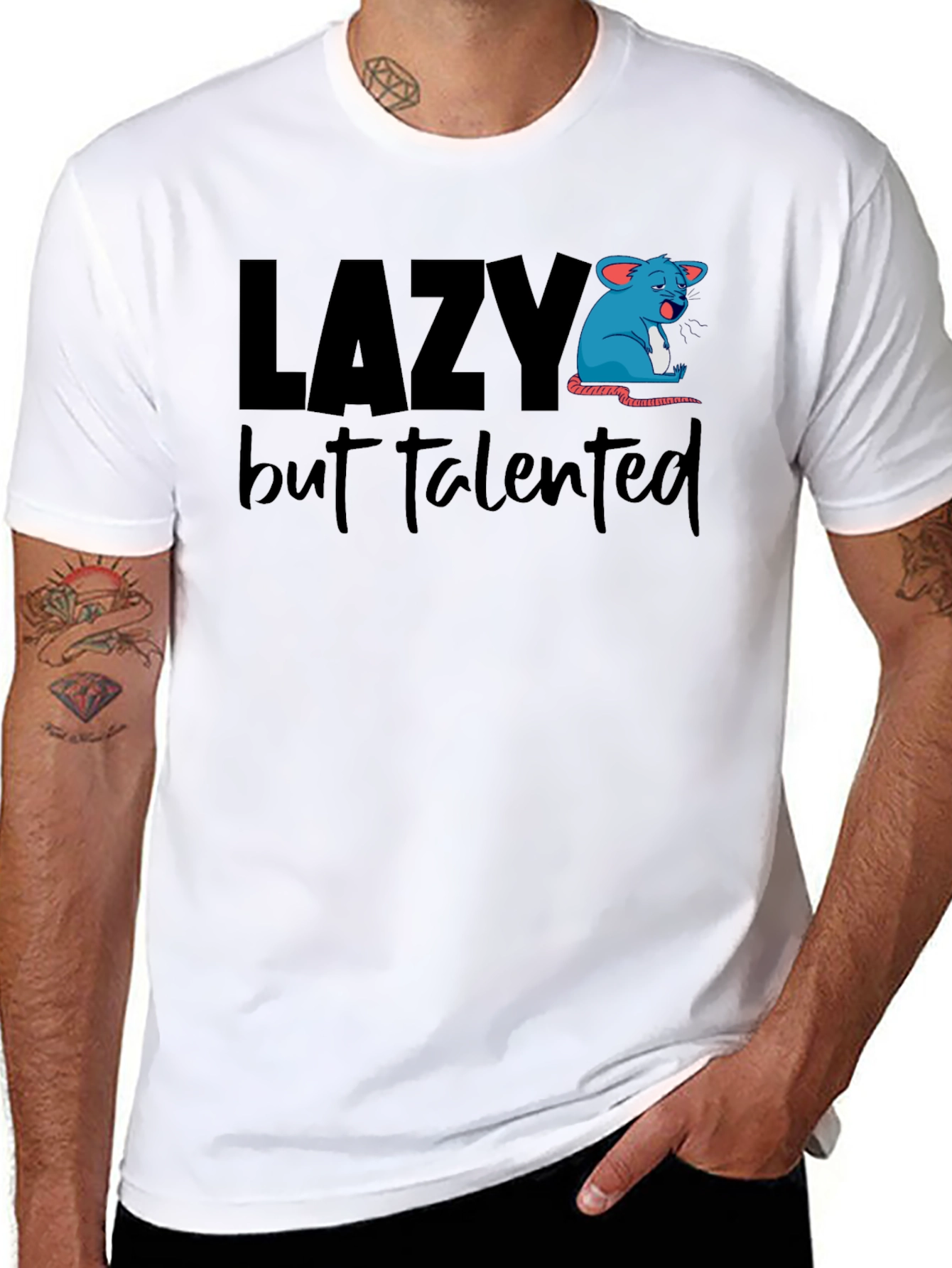 Lazy But Talented Graphic T-Shirt