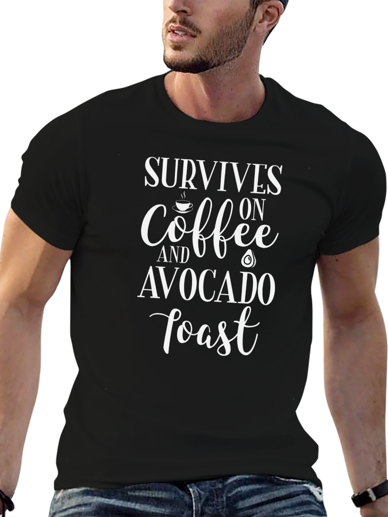Coffee & Avocado Toast Graphic T-Shirt