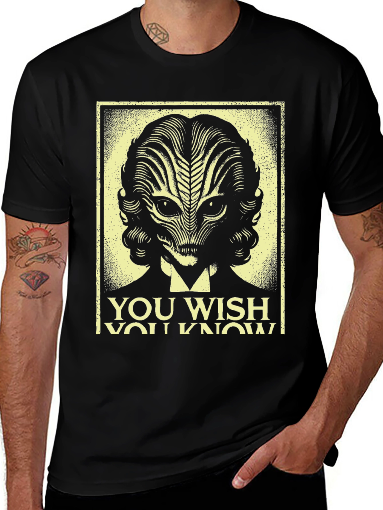 Retro Alien Portrait T-Shirt