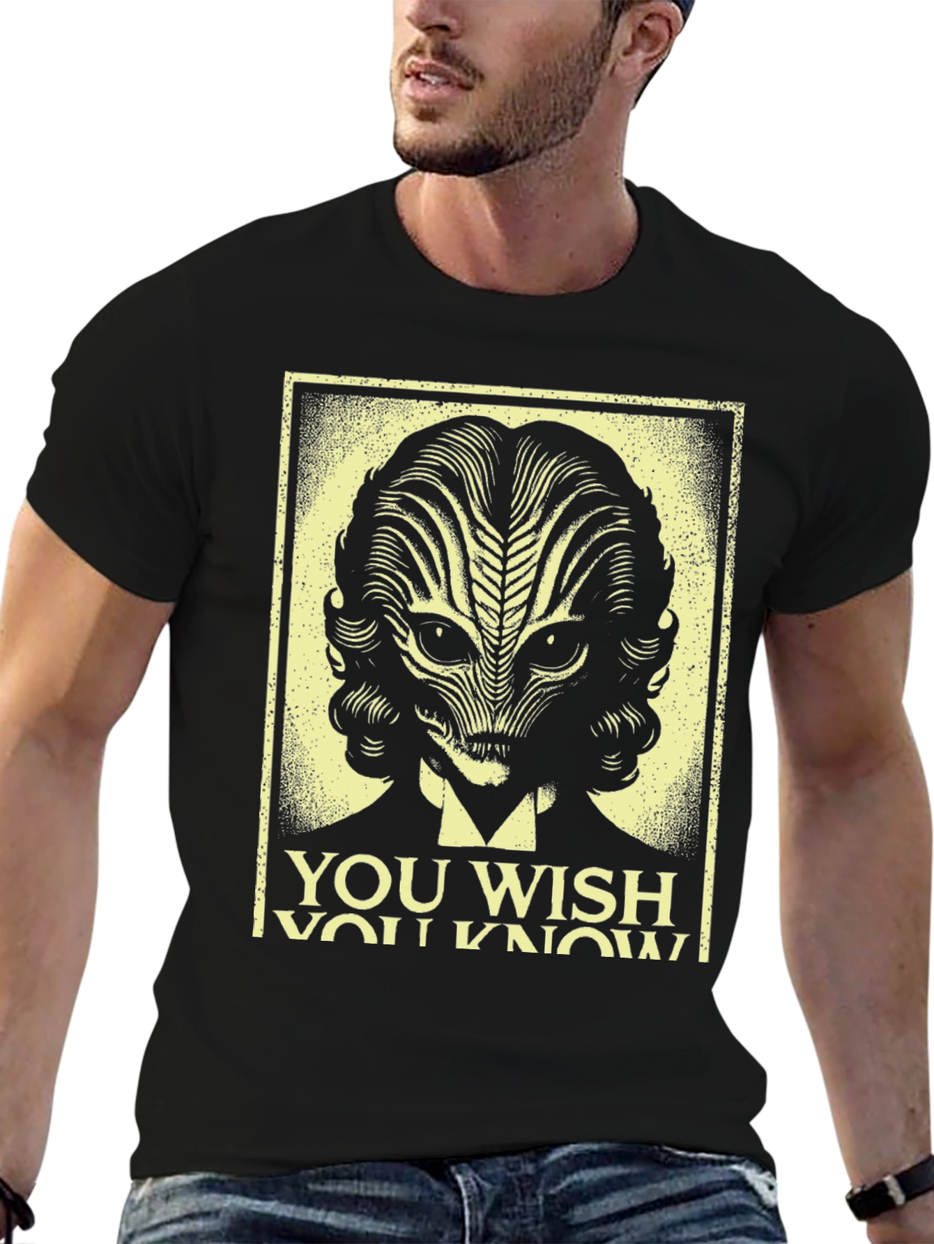 Retro Alien Portrait T-Shirt
