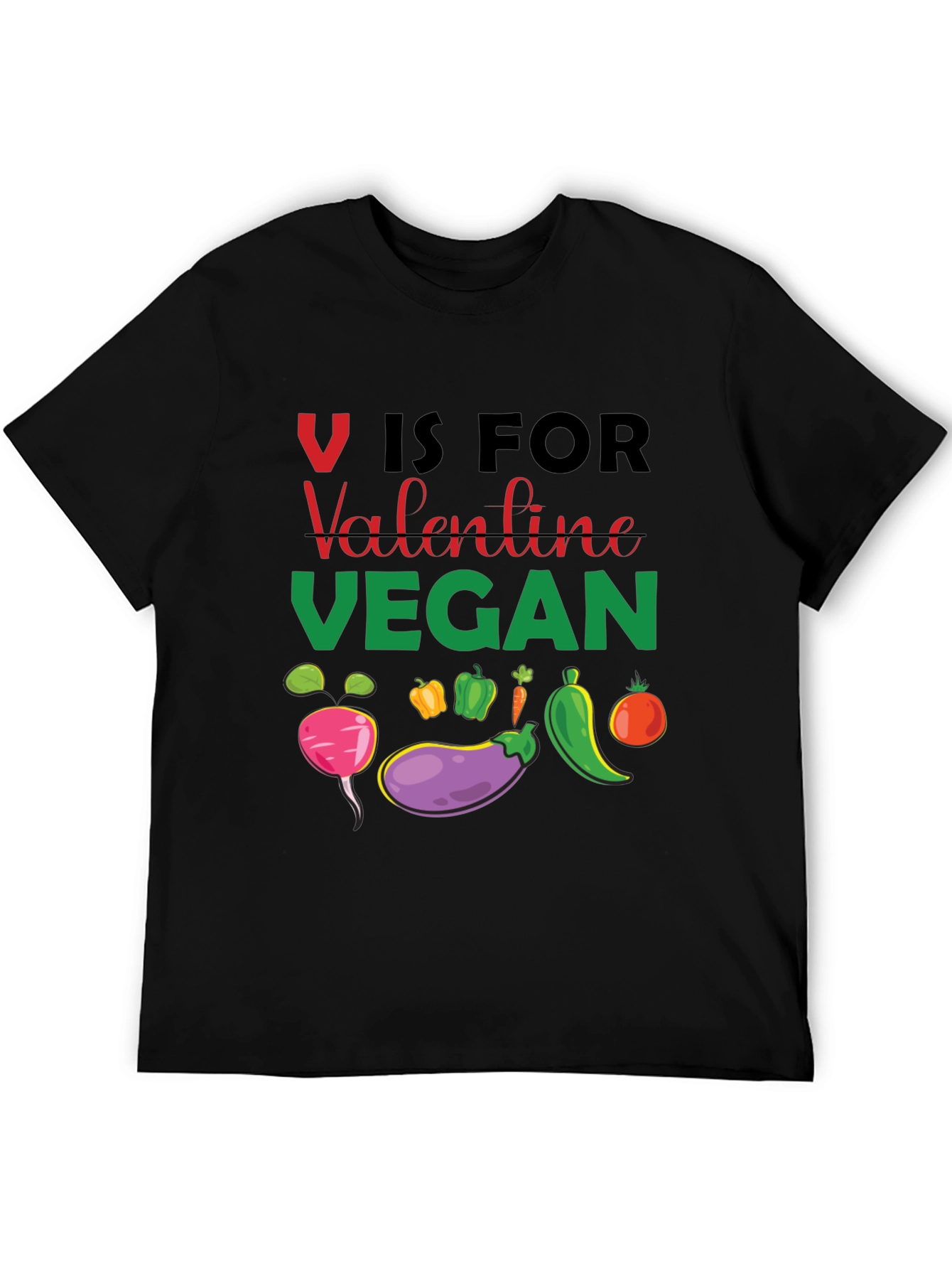 Vegan Valentine T-Shirt - V is for Vegan