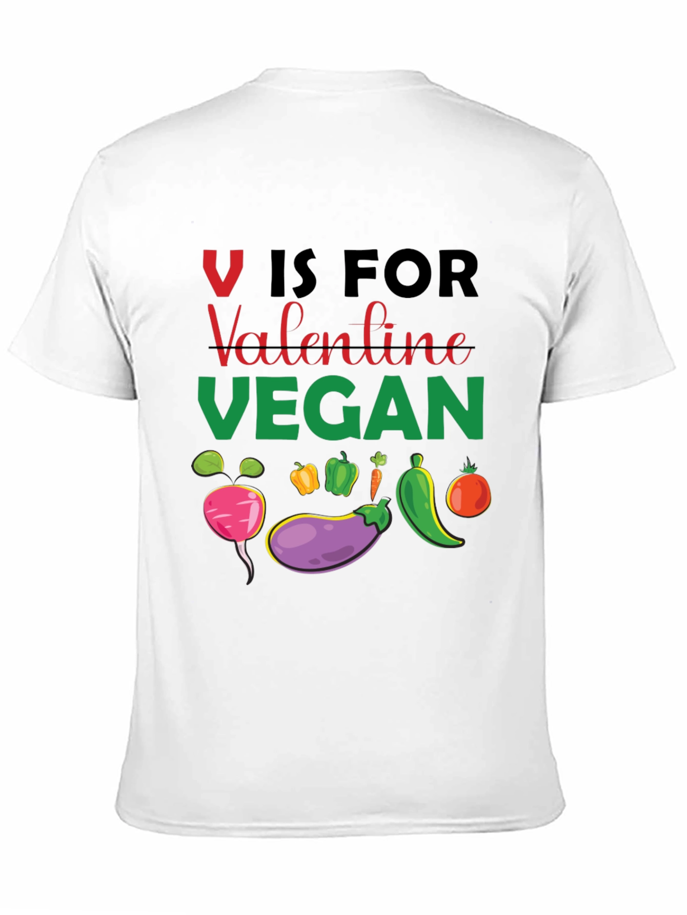 Vegan Valentine T-Shirt - V is for Vegan