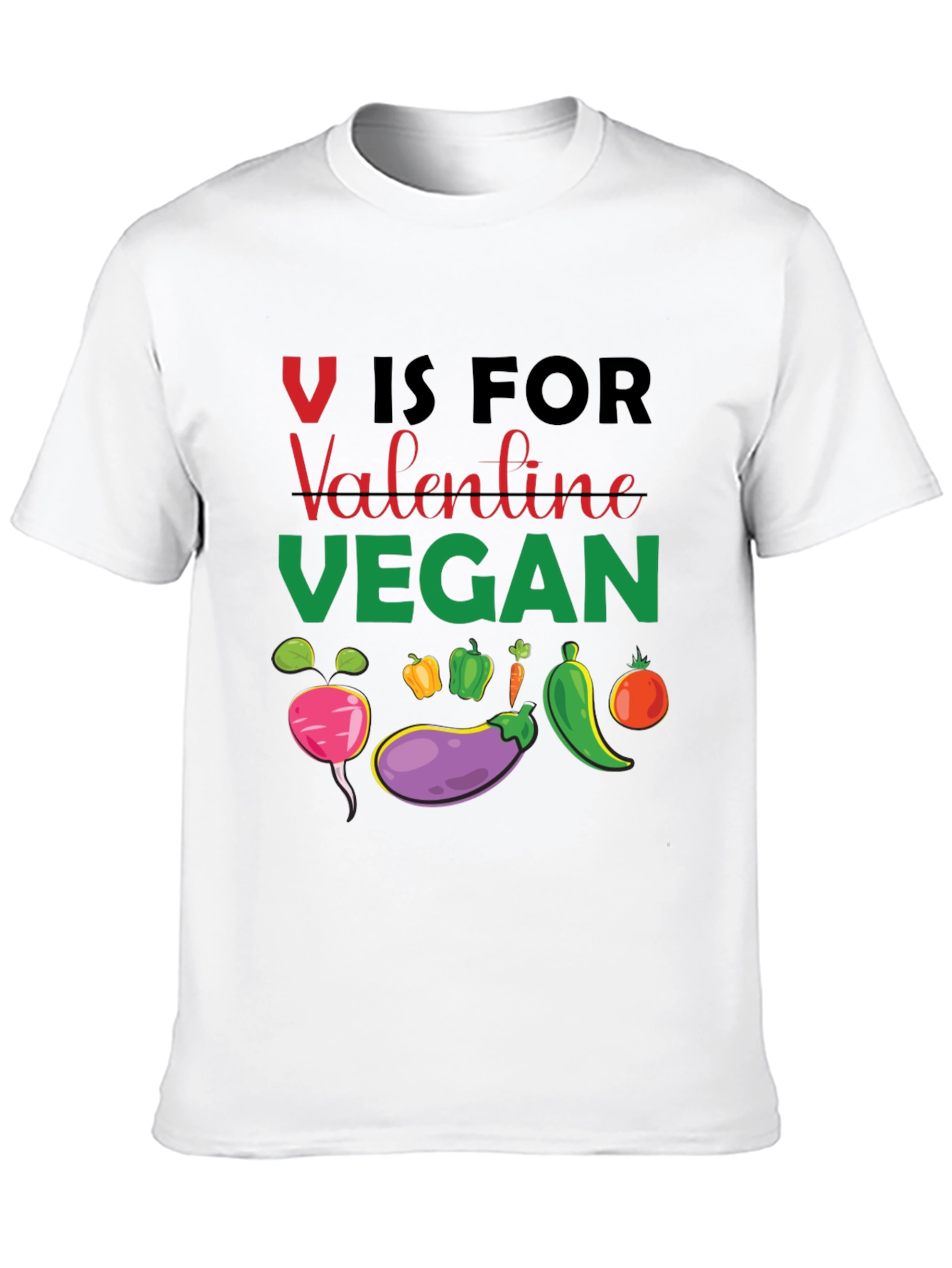 Vegan Valentine T-Shirt - V is for Vegan