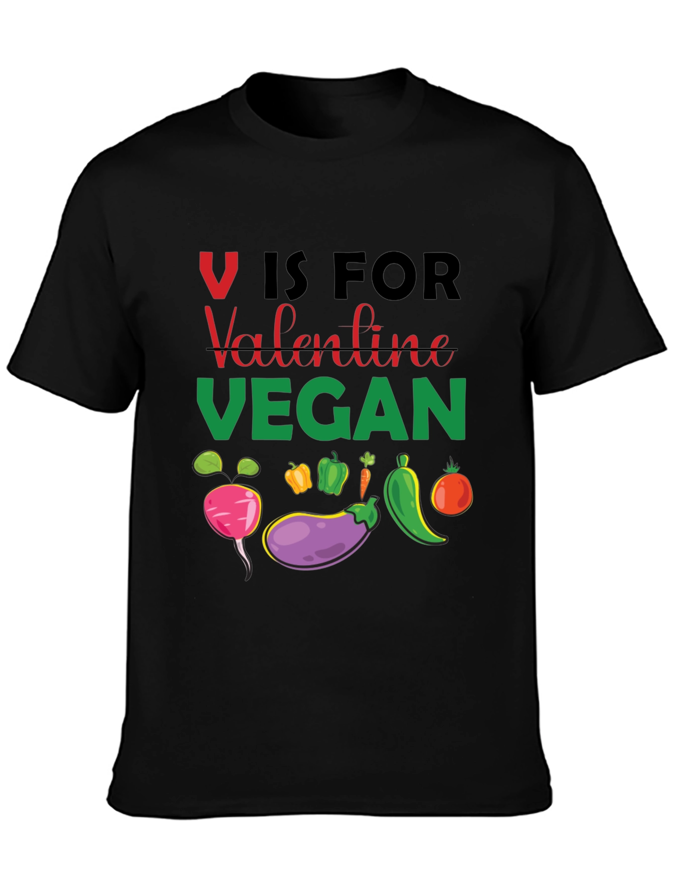 Vegan Valentine T-Shirt - V is for Vegan