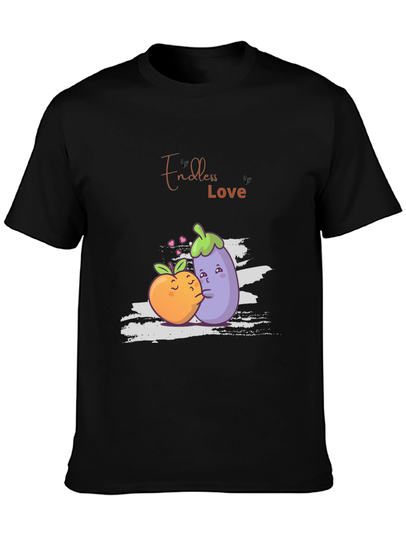 Endless Love Black Graphic T-Shirt