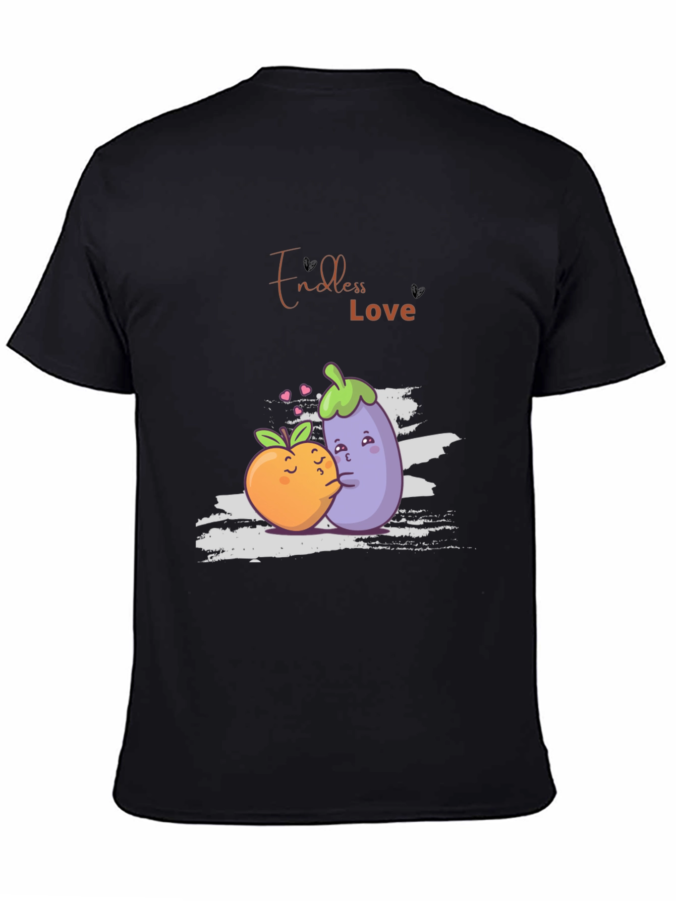 Endless Love Black Graphic T-Shirt
