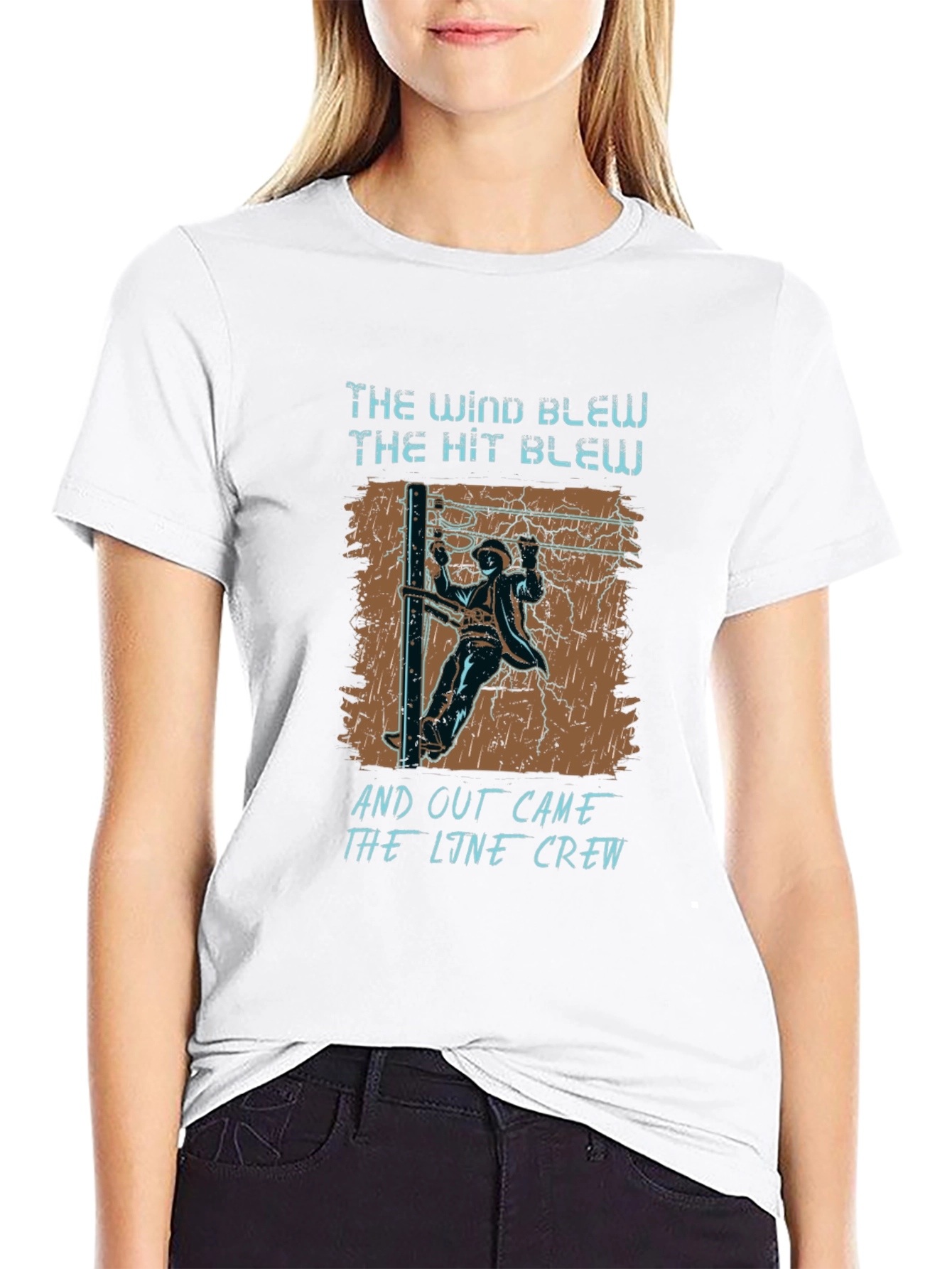Line Crew T-Shirt - The Wind Blew