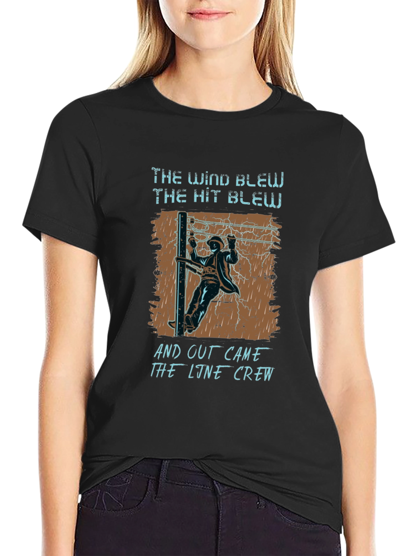 Line Crew T-Shirt - The Wind Blew