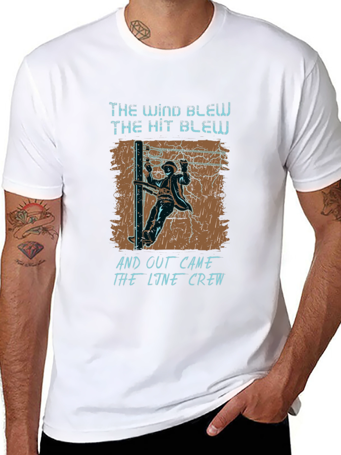 Line Crew T-Shirt - The Wind Blew