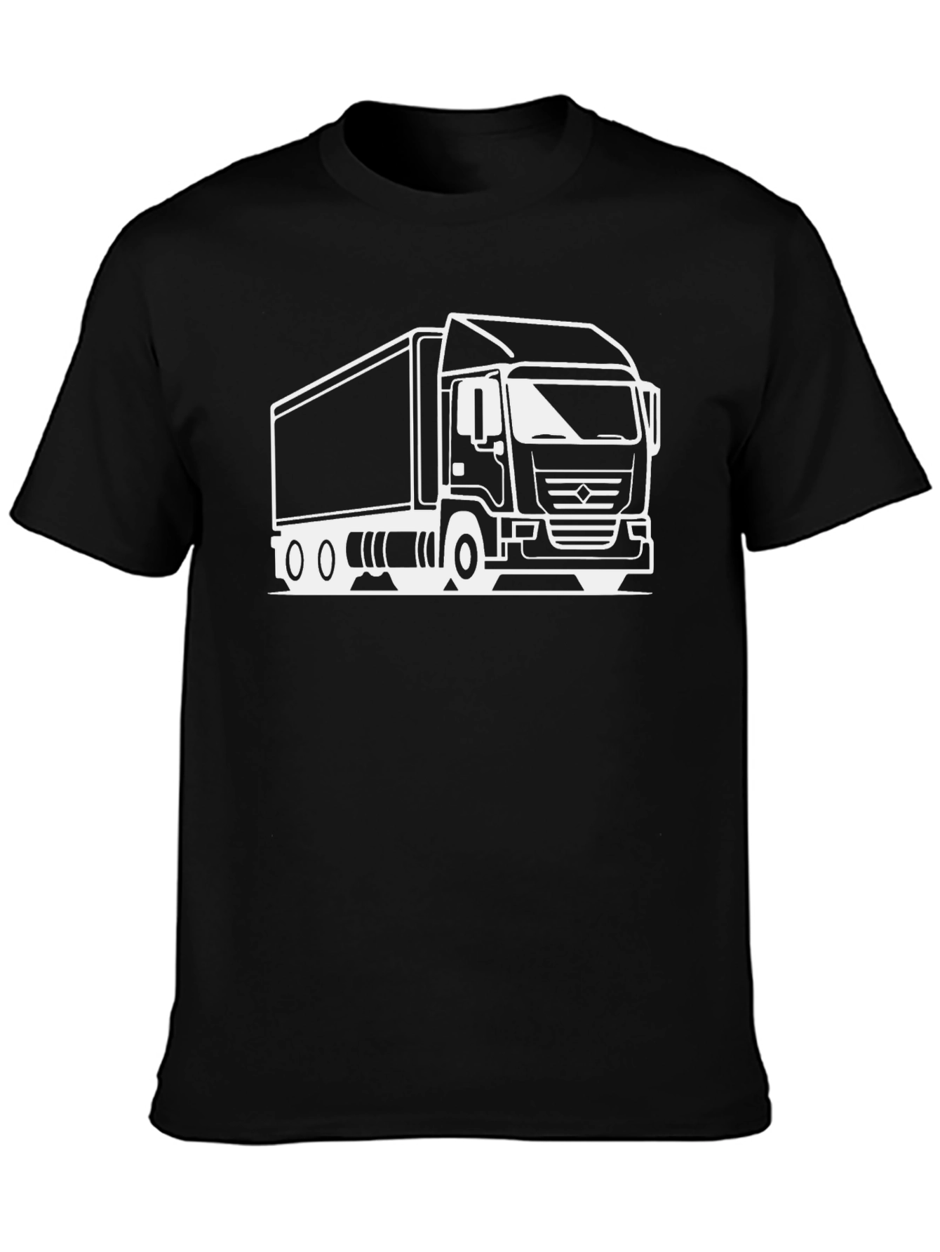 Truck Graphic T-Shirt - Black Cotton Tee