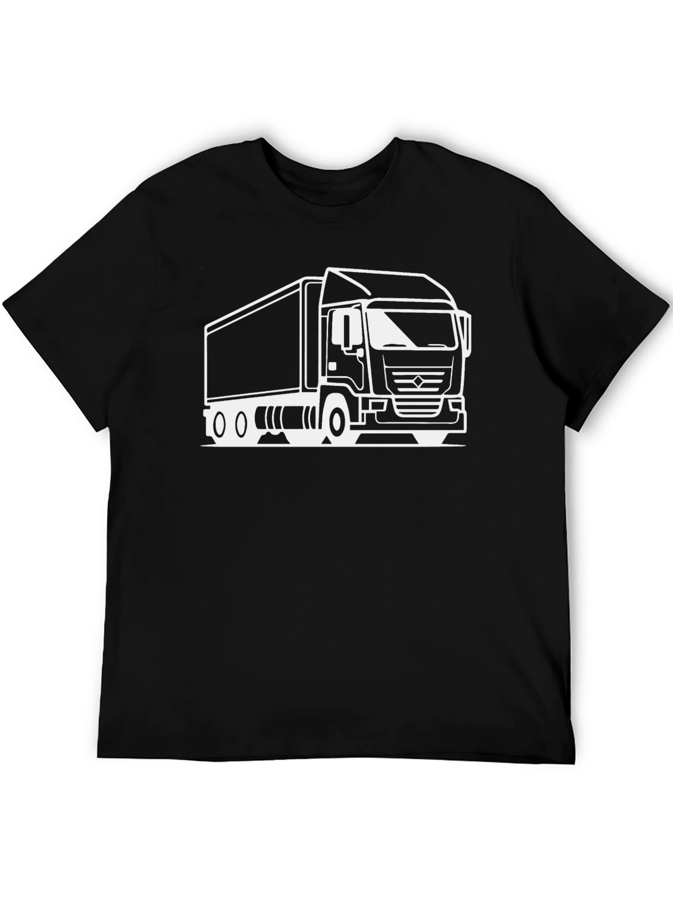 Truck Graphic T-Shirt - Black Cotton Tee