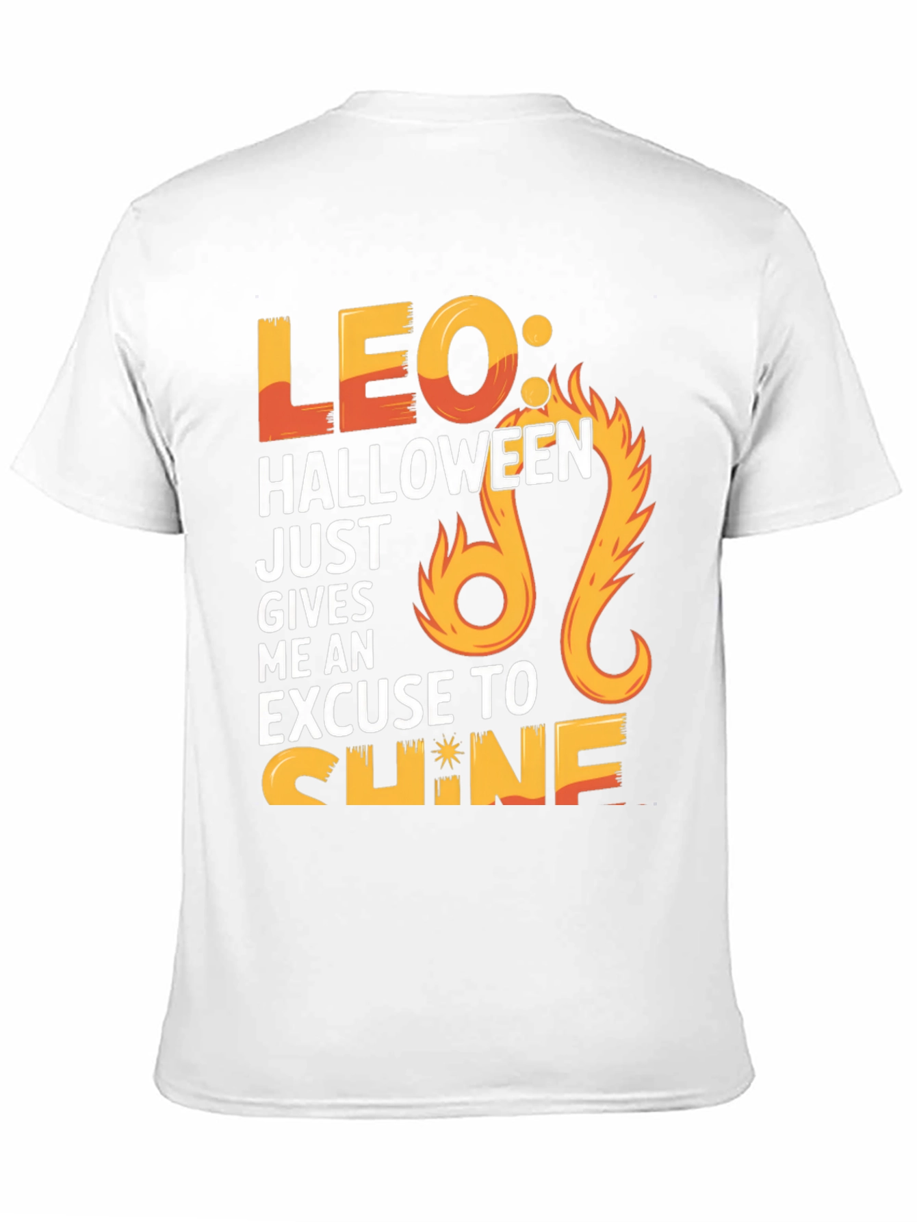 Leo Halloween Shine Graphic Tee - Black T-Shirt