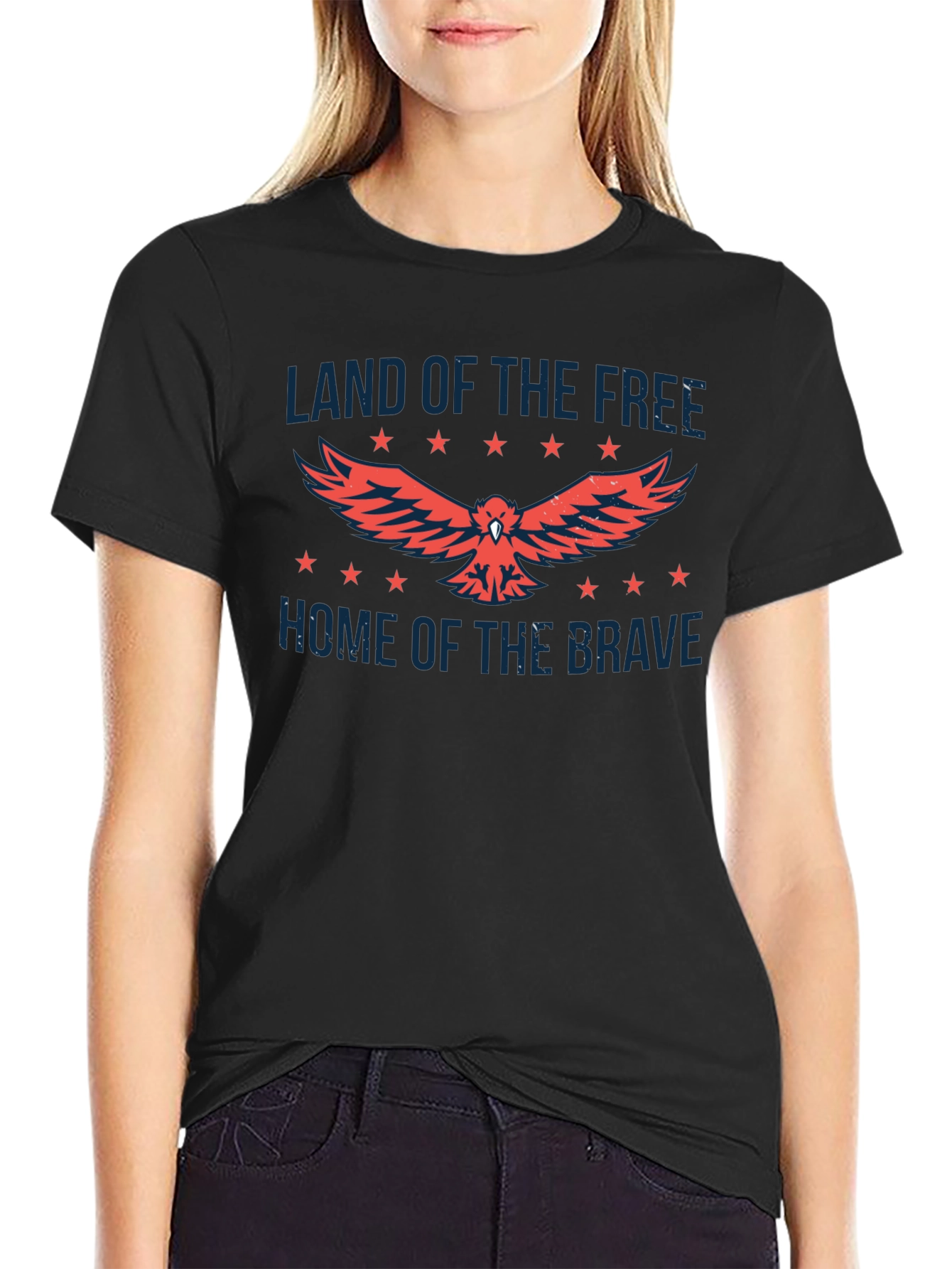 Land of the Free Patriotic Graphic Tee
