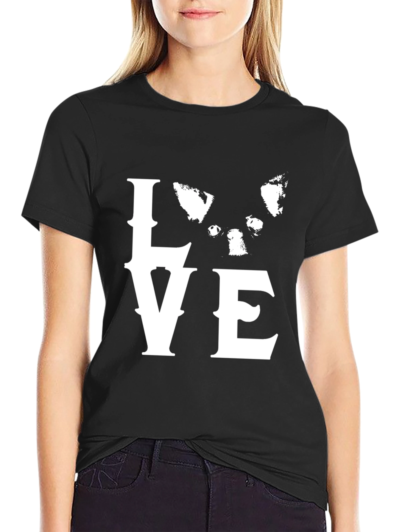 Love Chihuahua T-Shirt Black