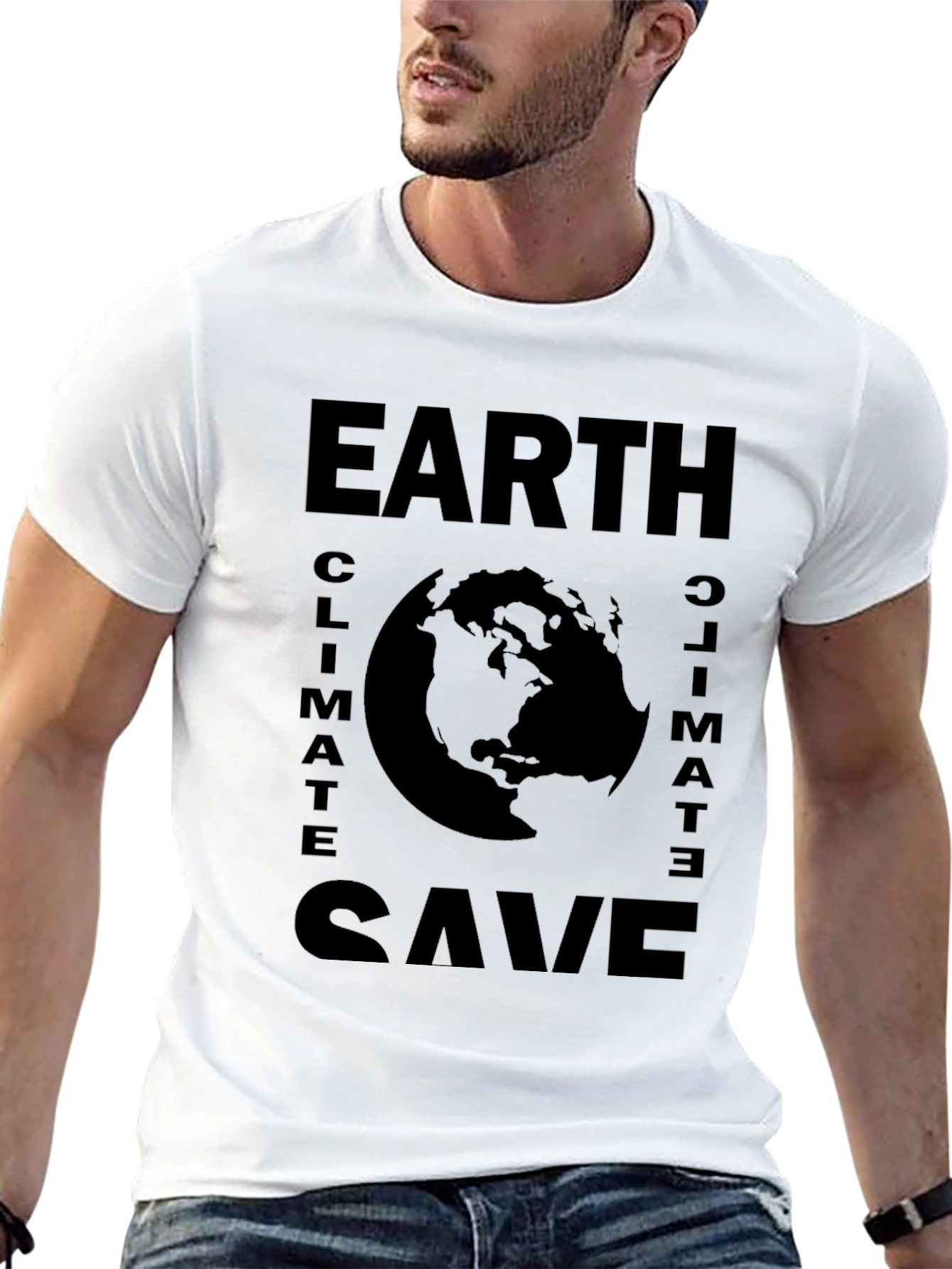 Save the Earth Graphic Tee - Climate Change Awareness