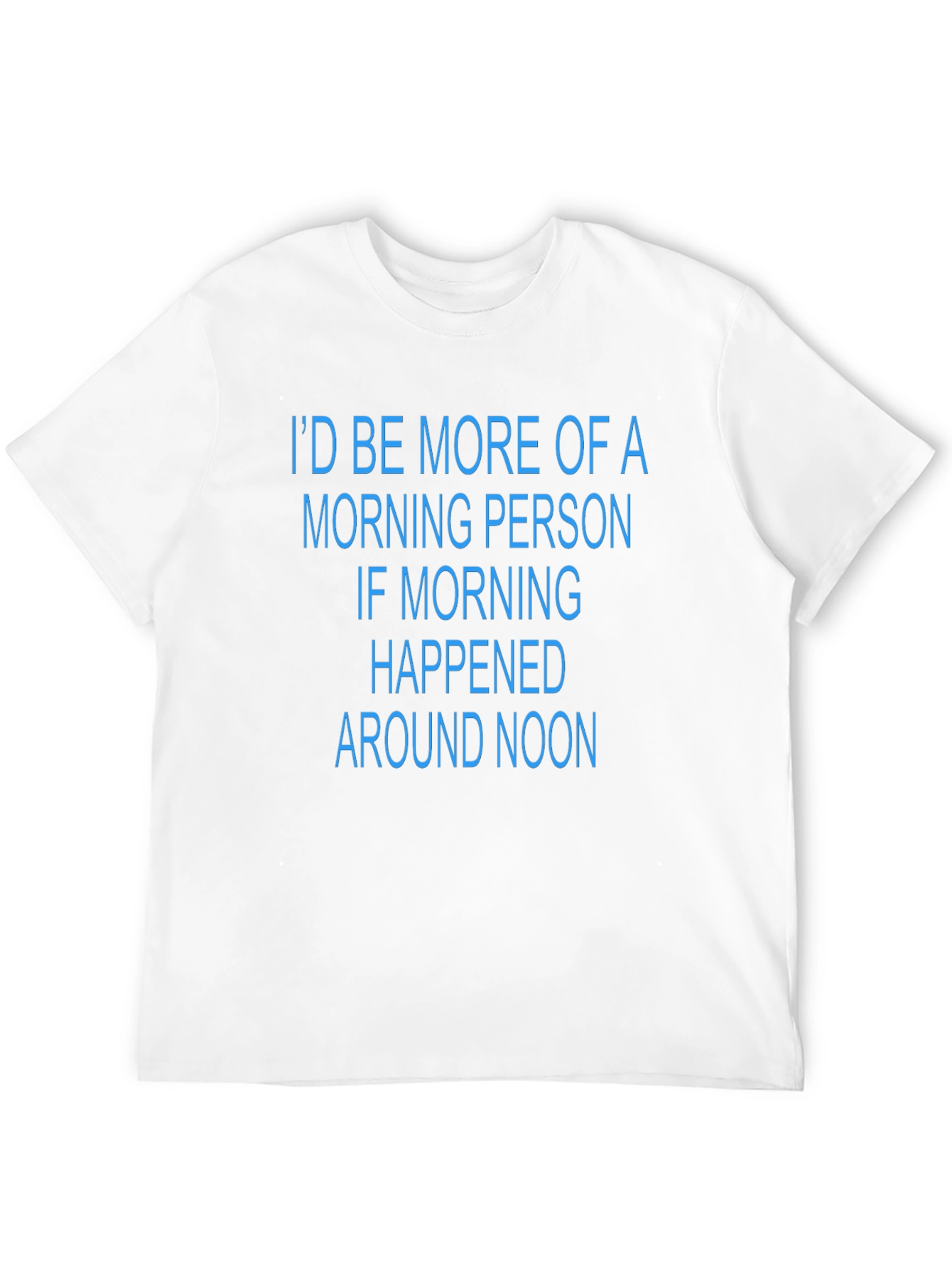 Funny Morning Person T-Shirt - Black Novelty Tee