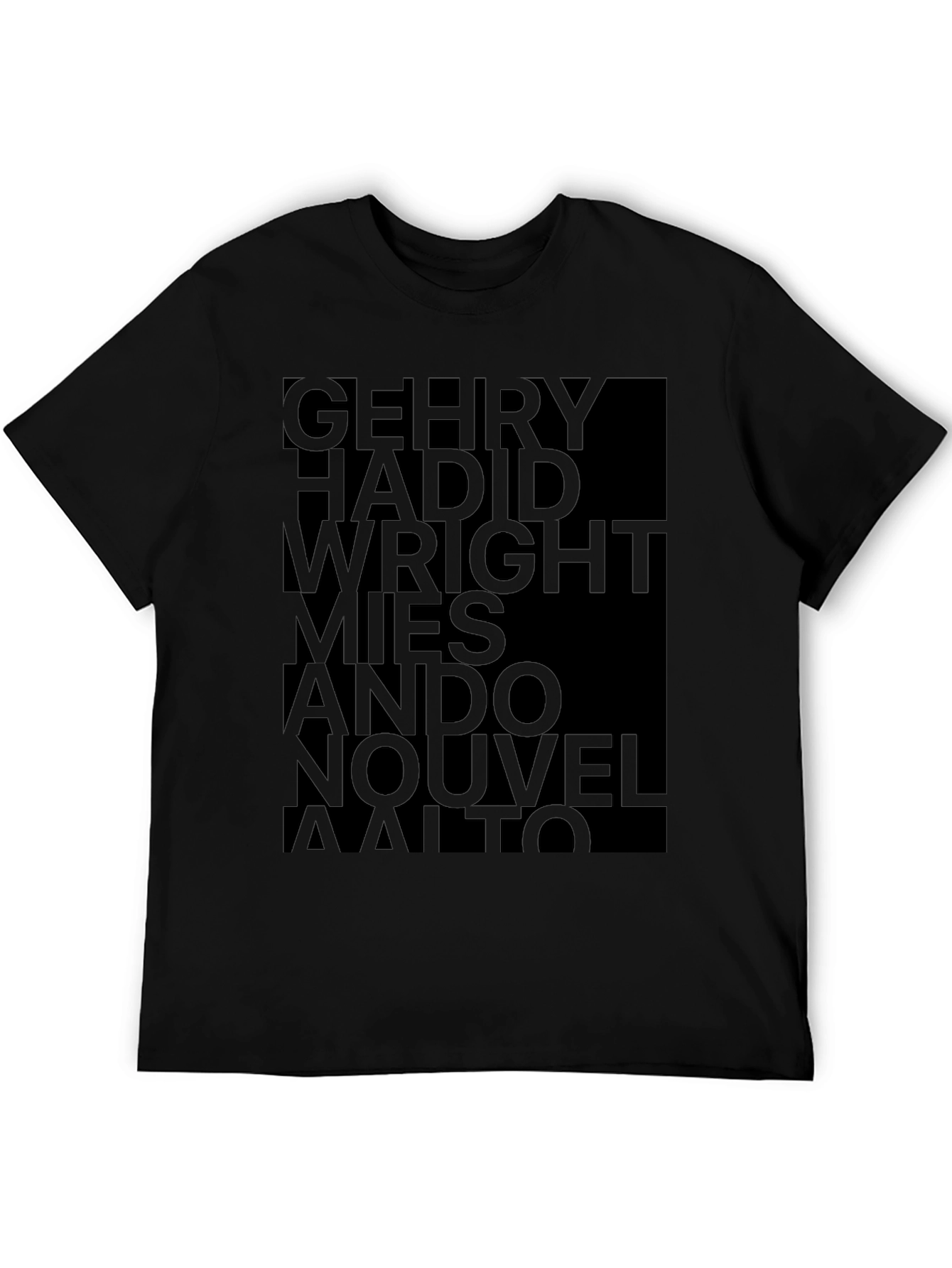 Architect Names T-Shirt - Modern Art Tee