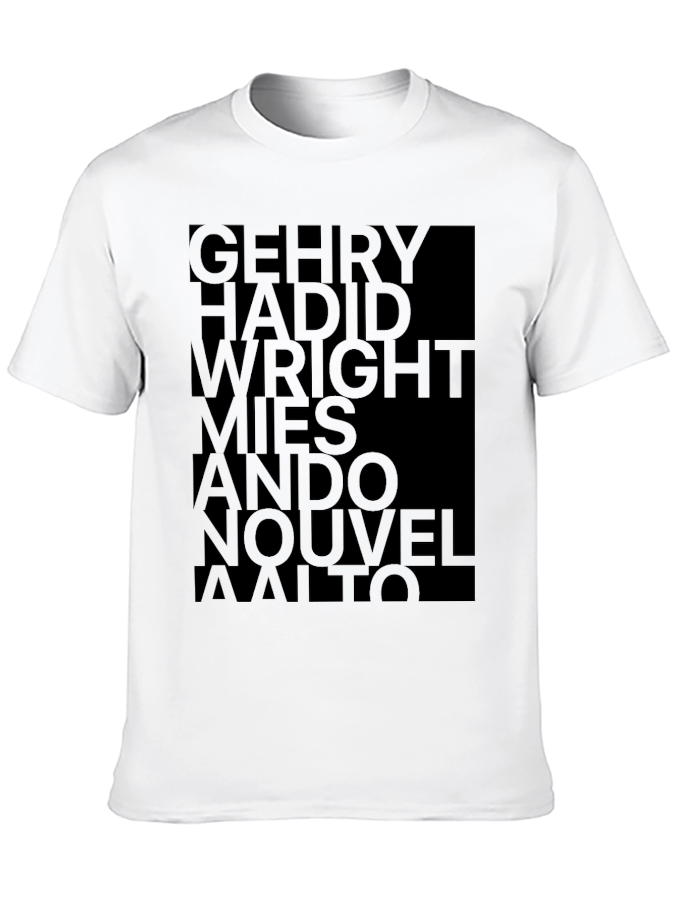 Architect Names T-Shirt - Modern Art Tee