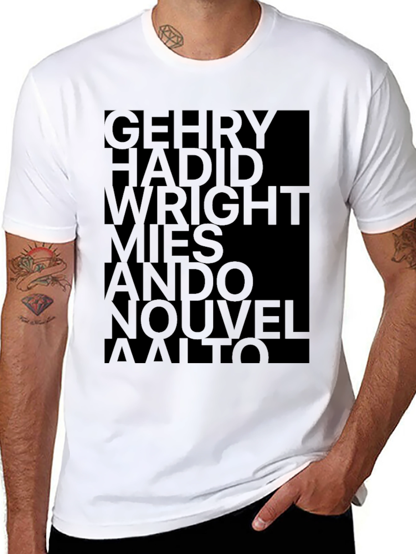 Architect Names T-Shirt - Modern Art Tee