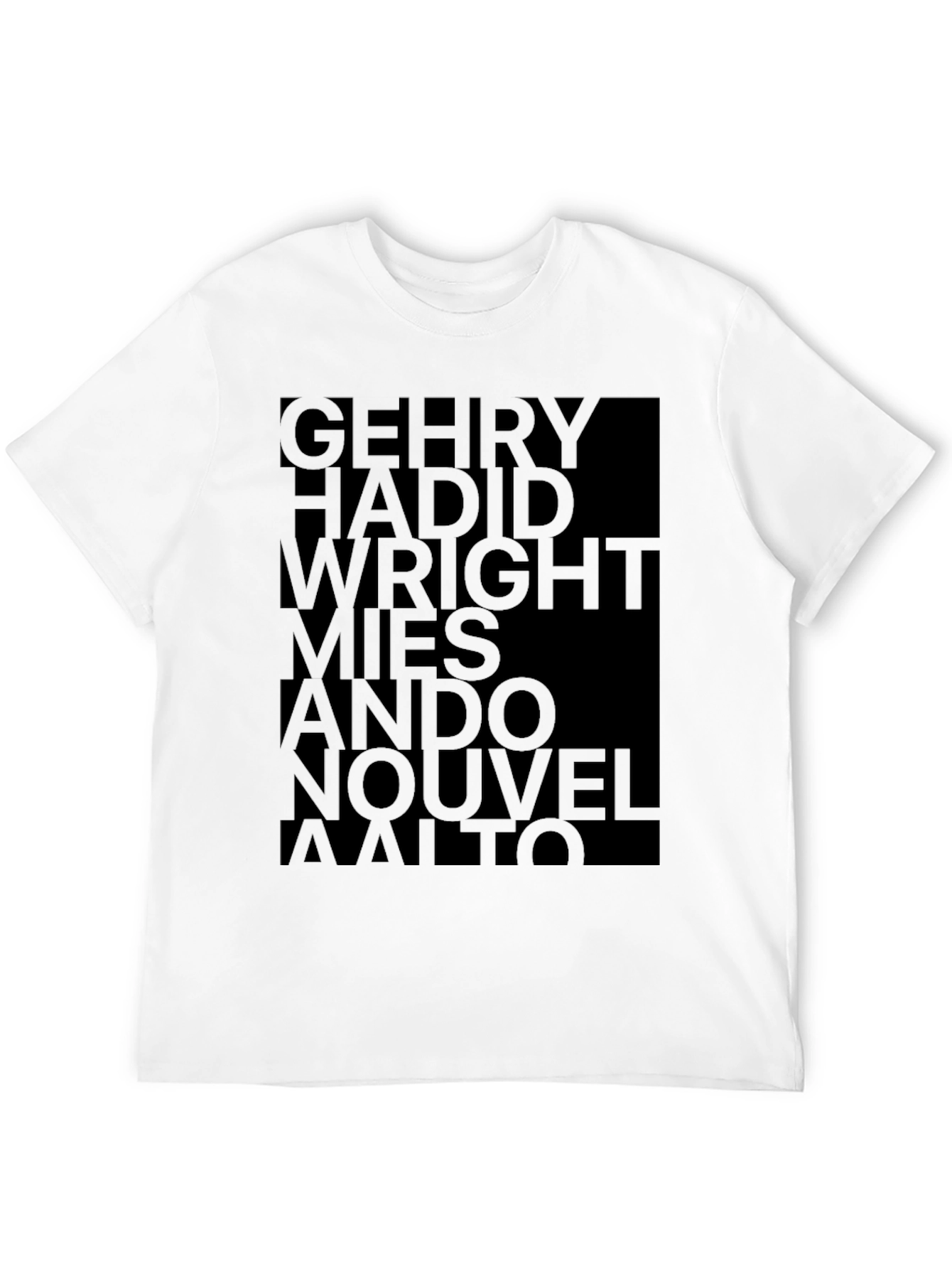 Architect Names T-Shirt - Modern Art Tee