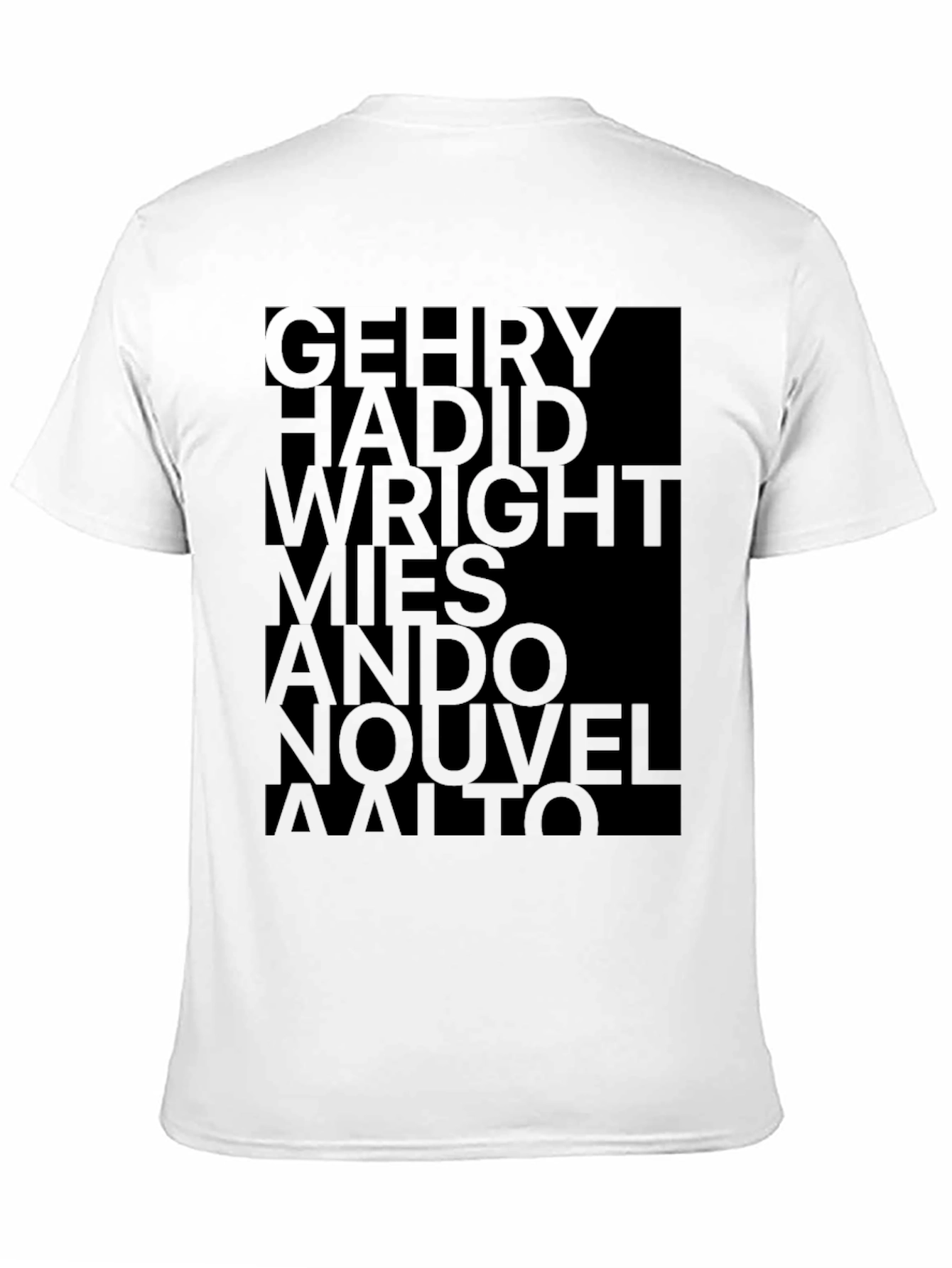 Architect Names T-Shirt - Modern Art Tee