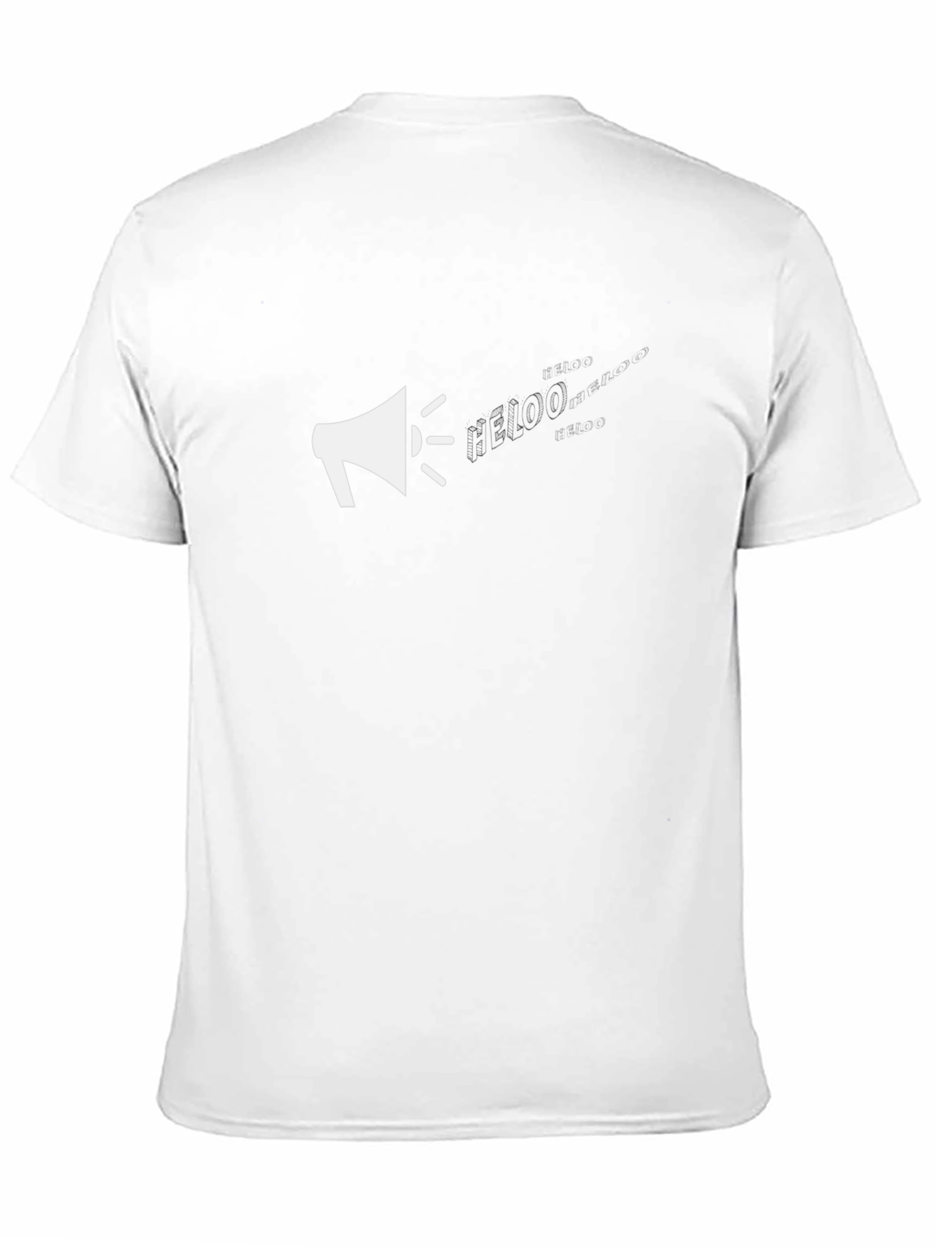 Megaphone Graphic Tee - Black Cotton T-Shirt