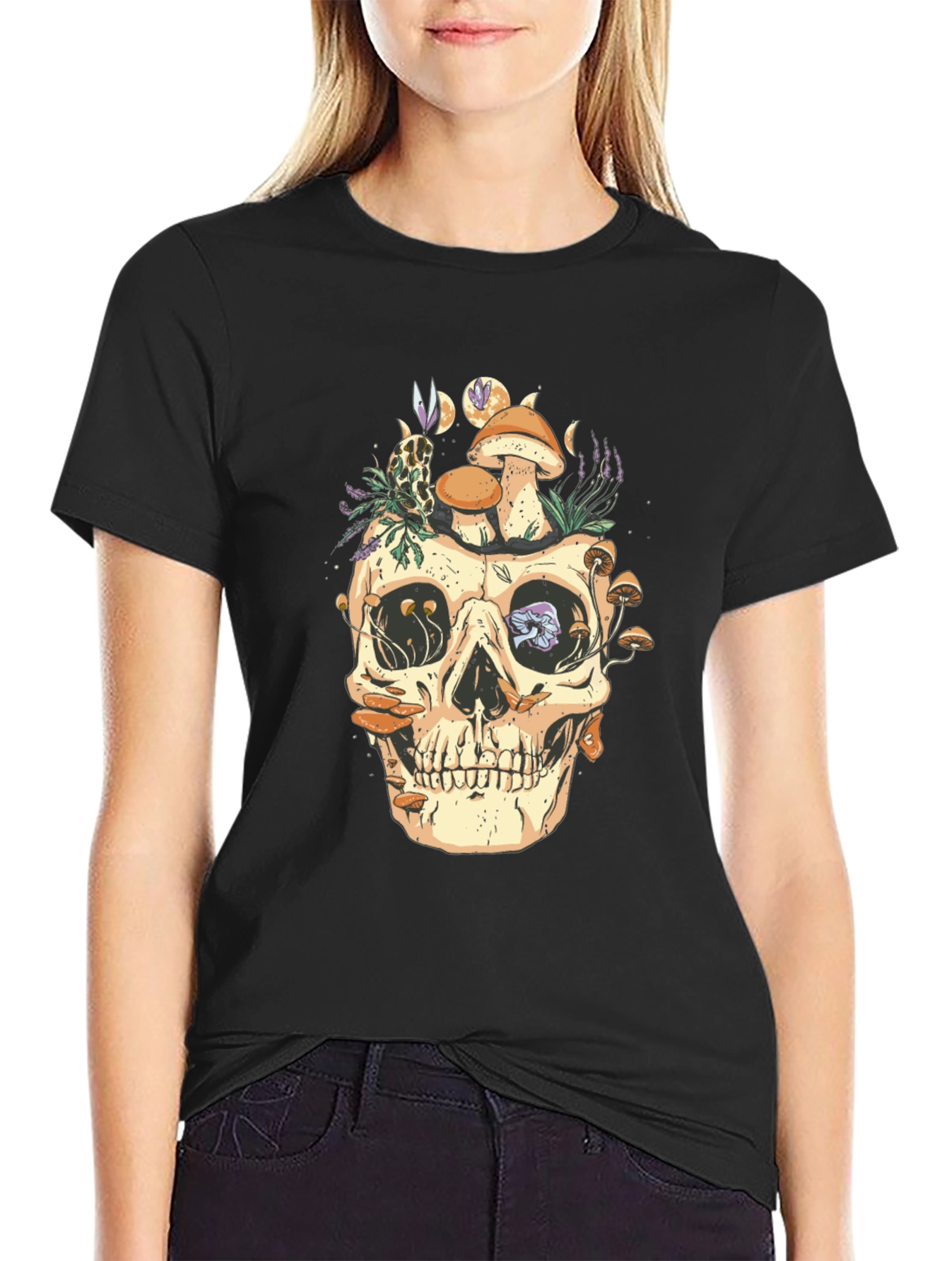 Skull & Mushroom Graphic Tee