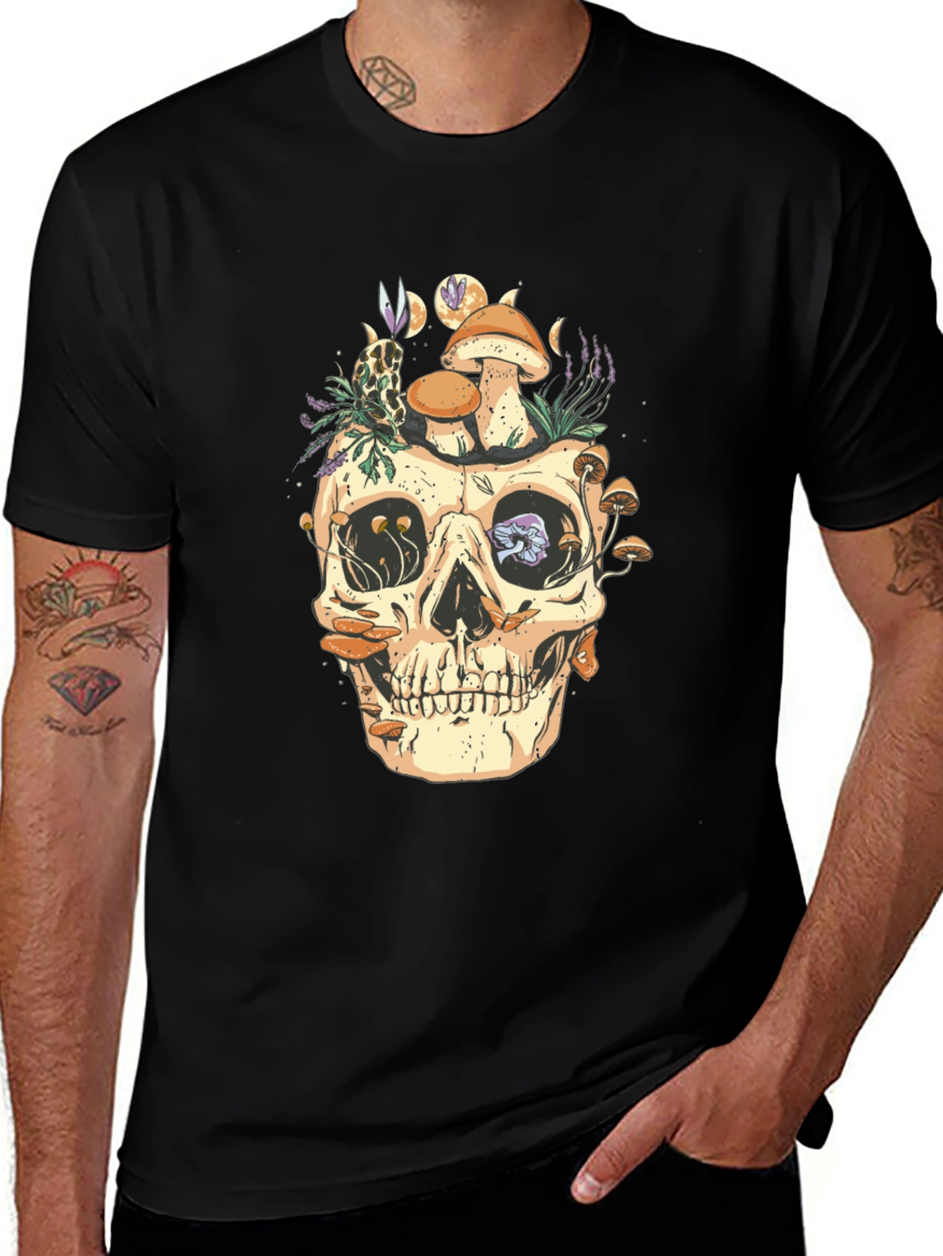Skull & Mushroom Graphic Tee