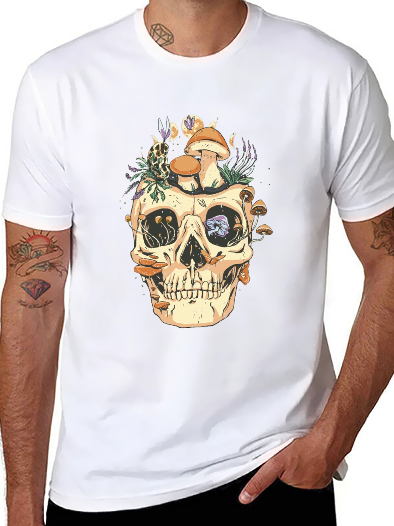 Skull & Mushroom Graphic Tee