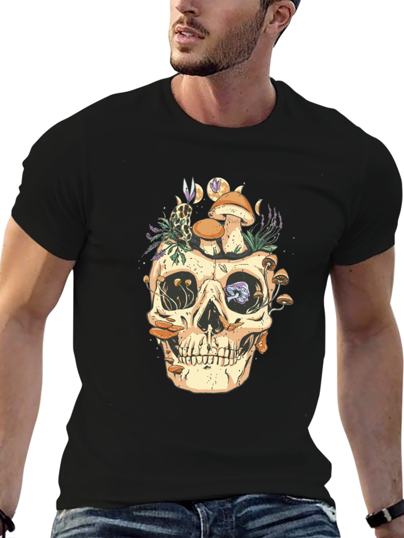 Skull & Mushroom Graphic Tee